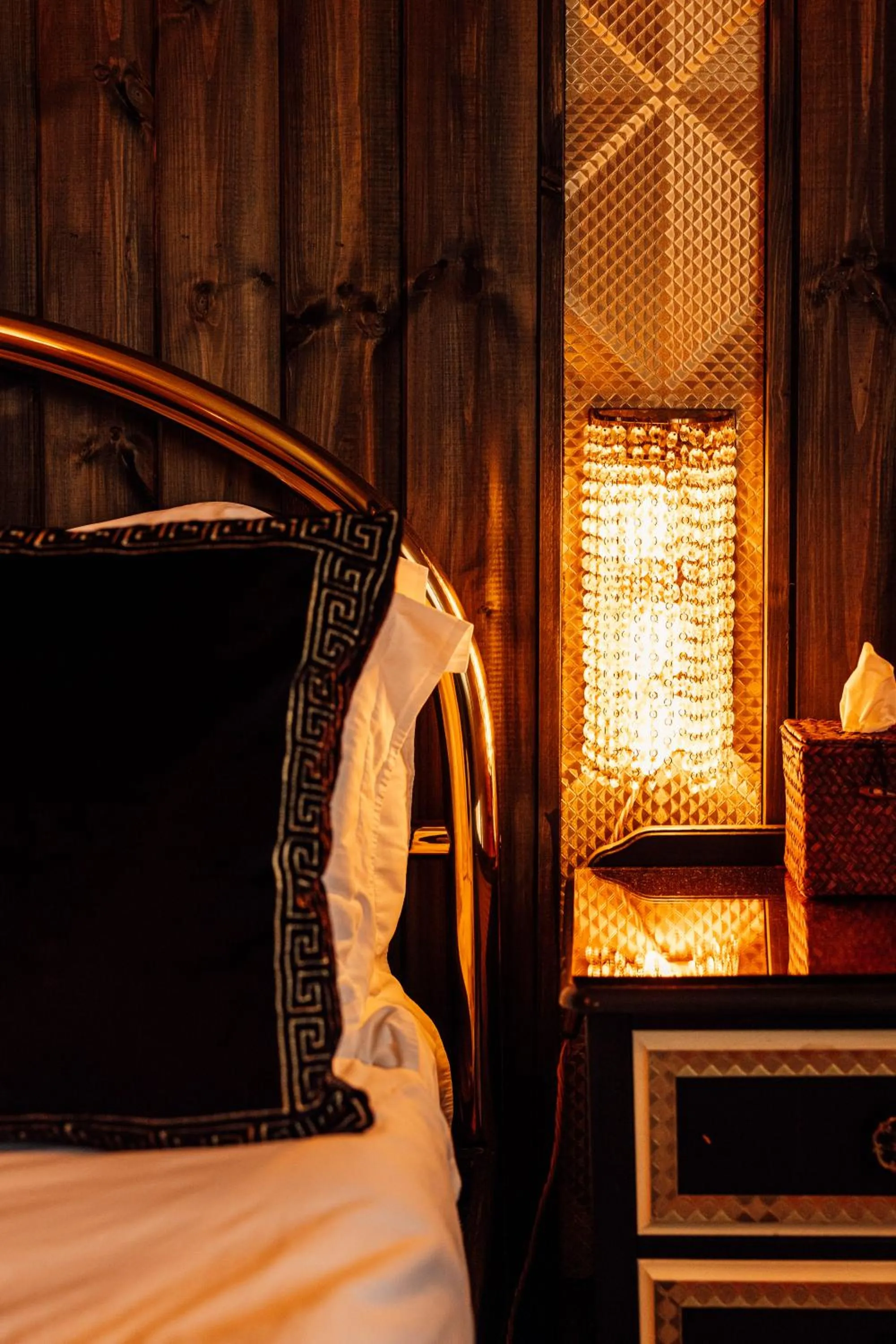 Bed in The George & Heart House