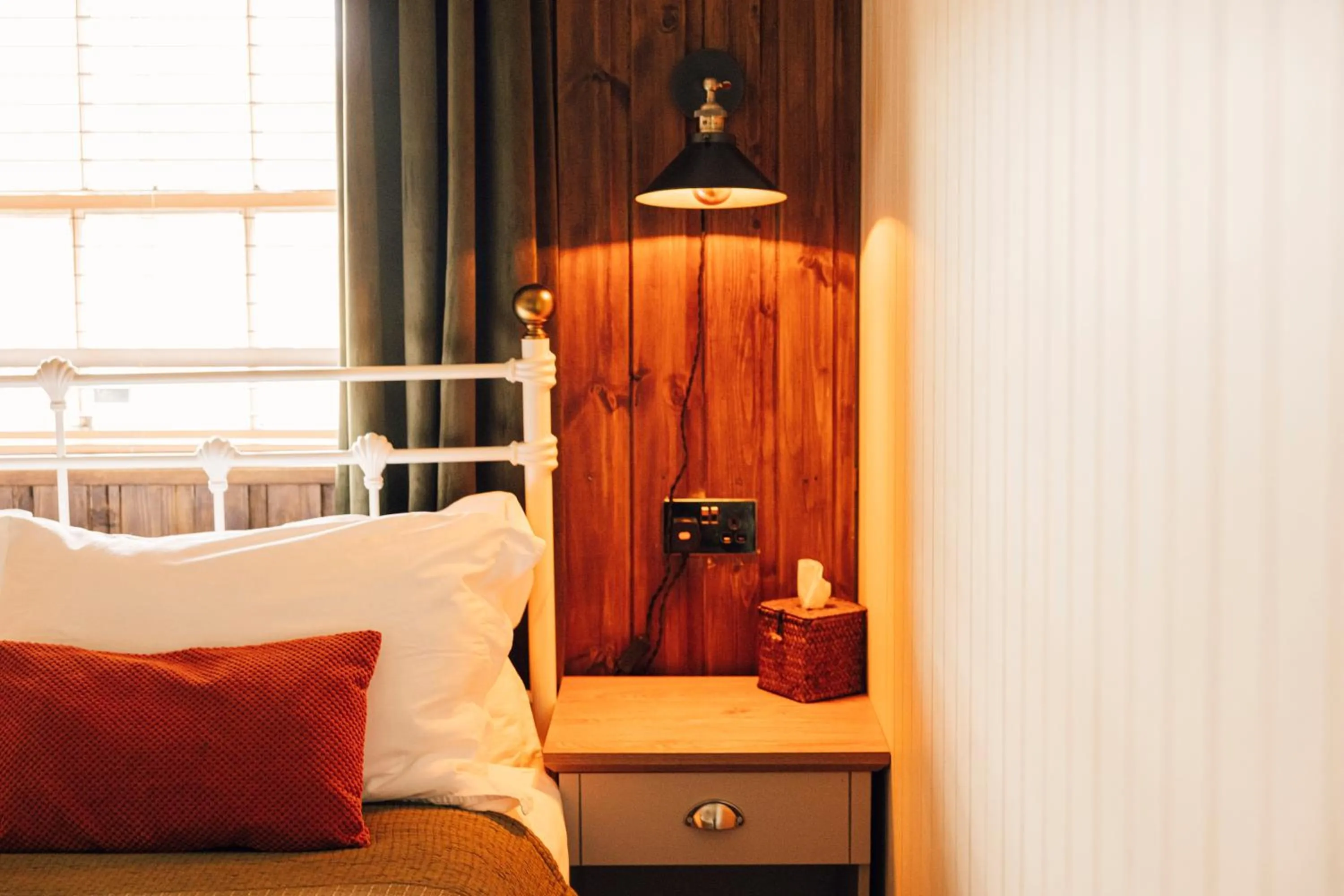 Bed in The George & Heart House