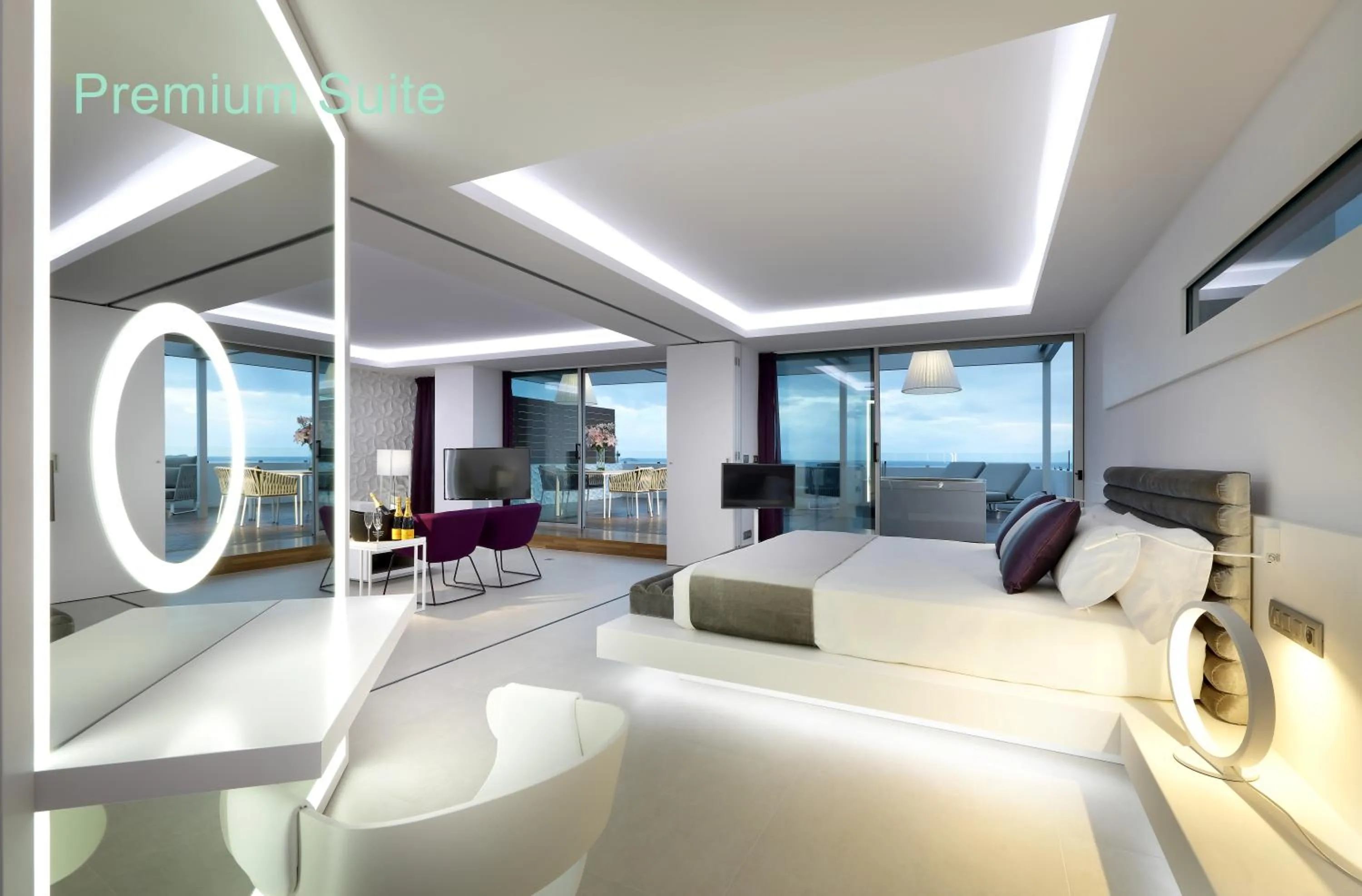 Living room in Hotel Garbi Ibiza & Spa