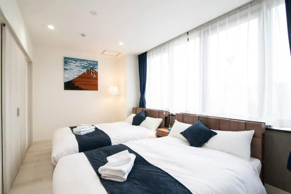 Bed in HIRO BUILDING Apartment Stay