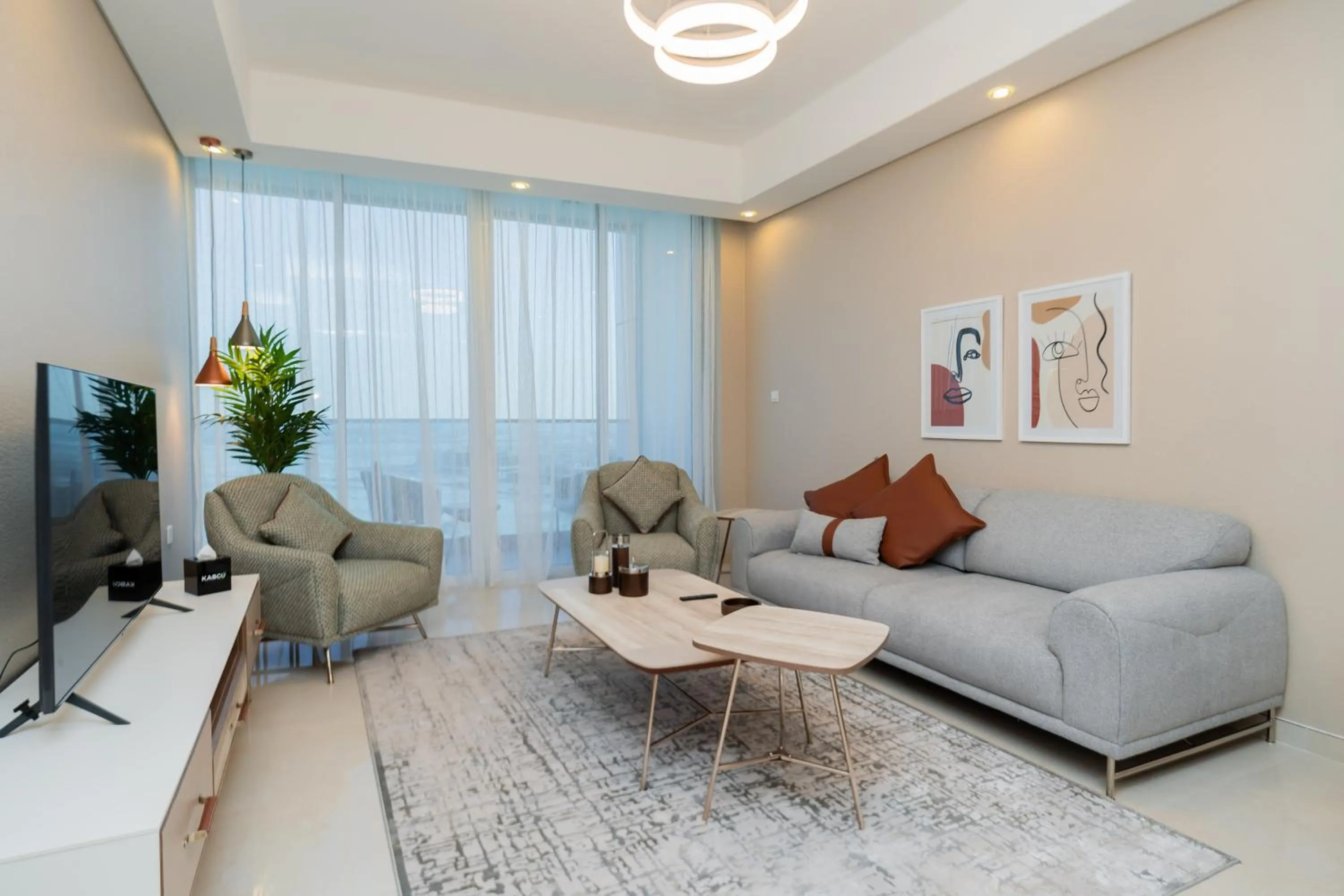 Living room in Kasco Homes Waves Tower Business Bay