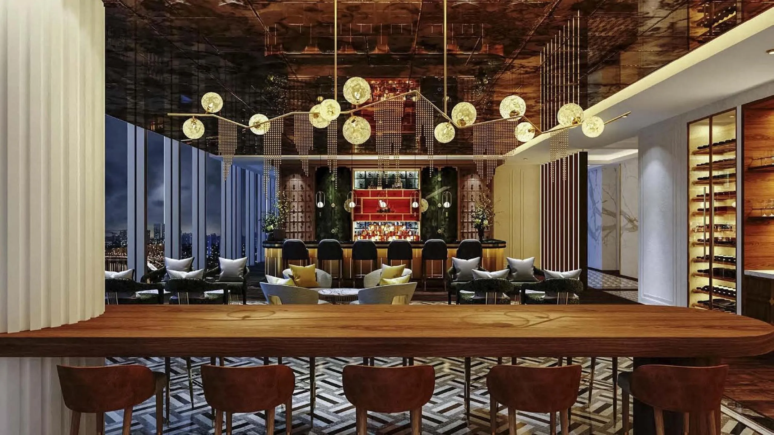 Lounge or bar in Naru Ambassador Hotel Seoul - MGallery Collection