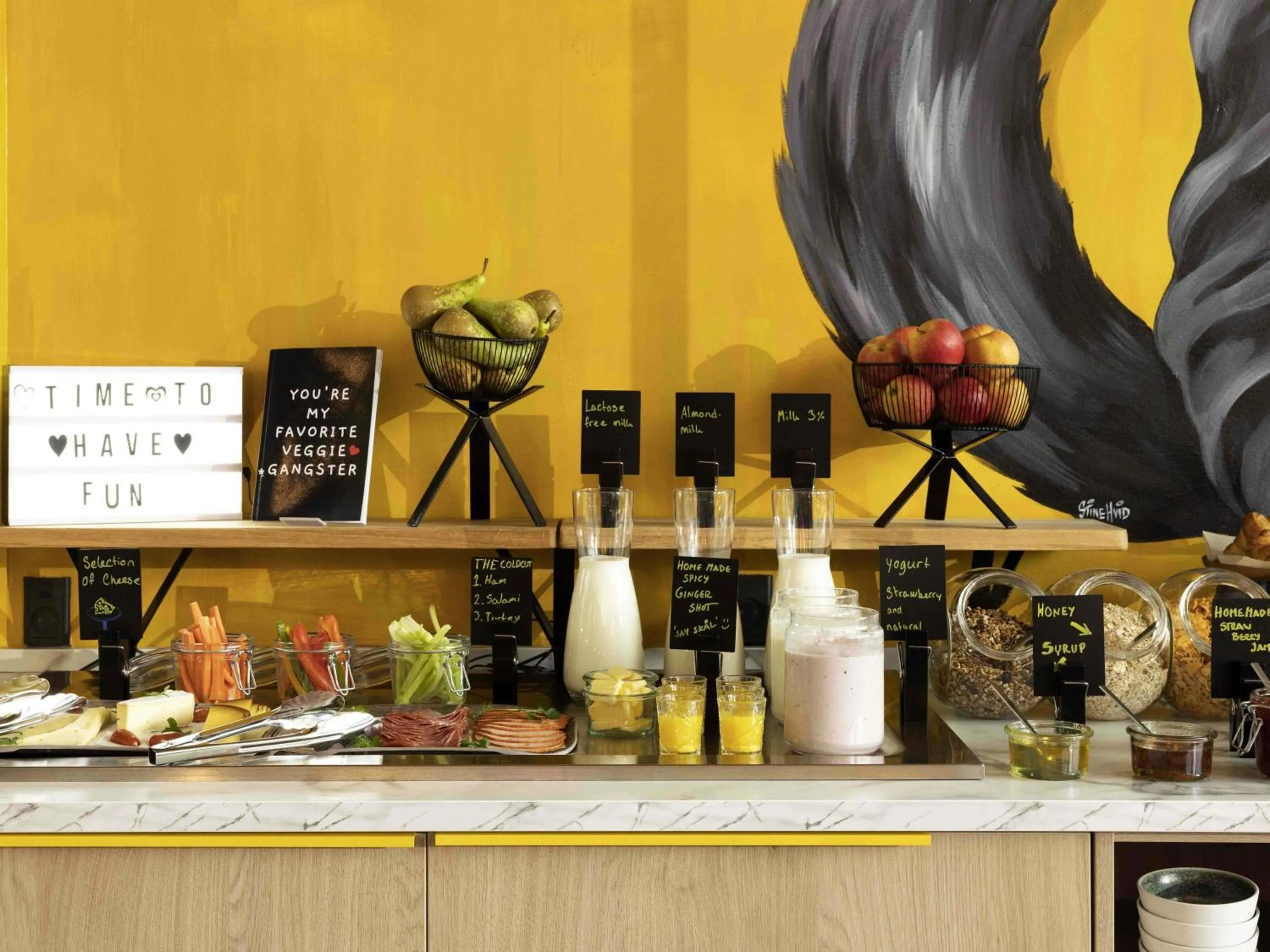 Breakfast in ibis Styles Copenhagen Orestad