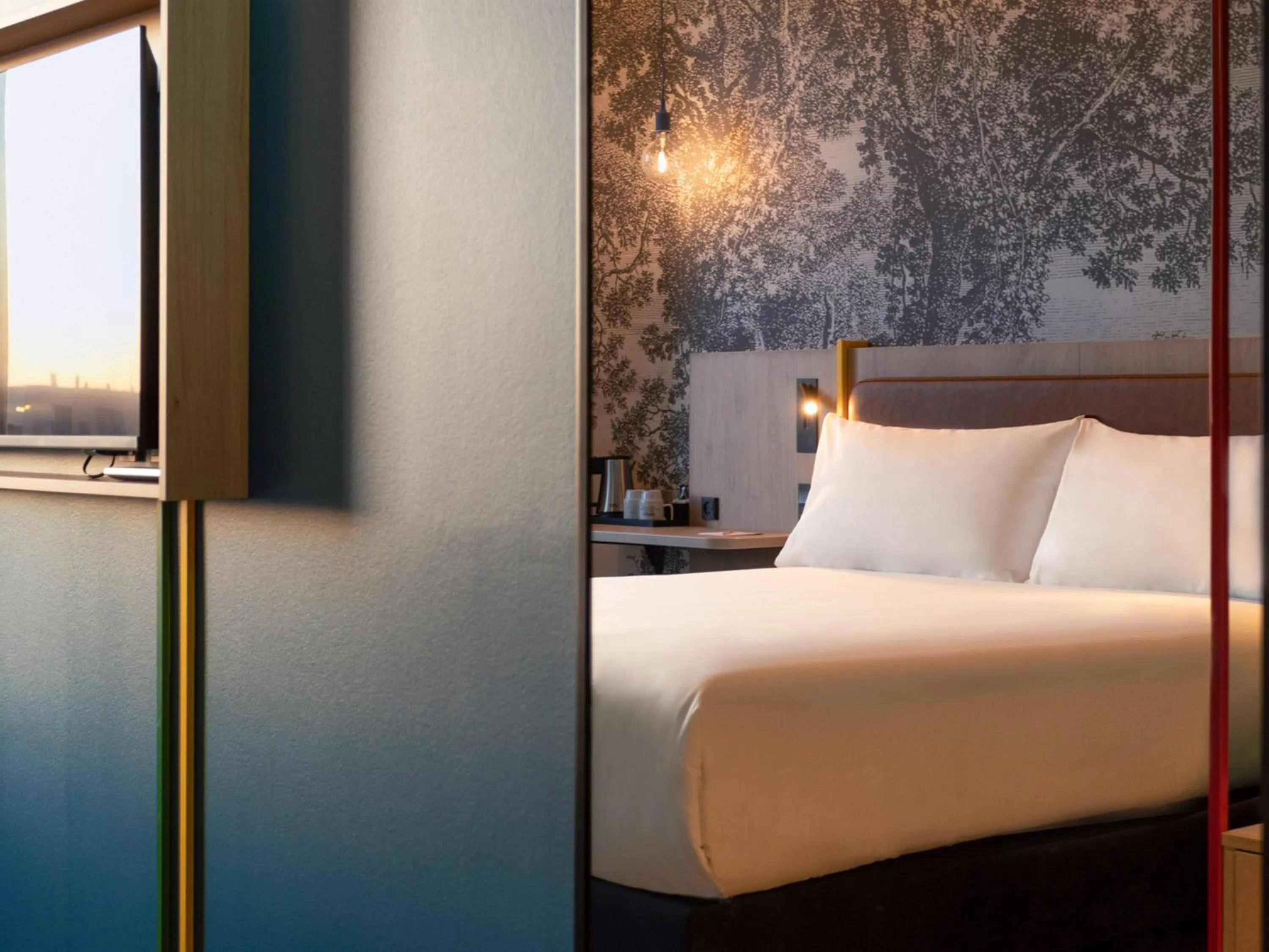 Bedroom, Bed in ibis Styles Copenhagen Orestad