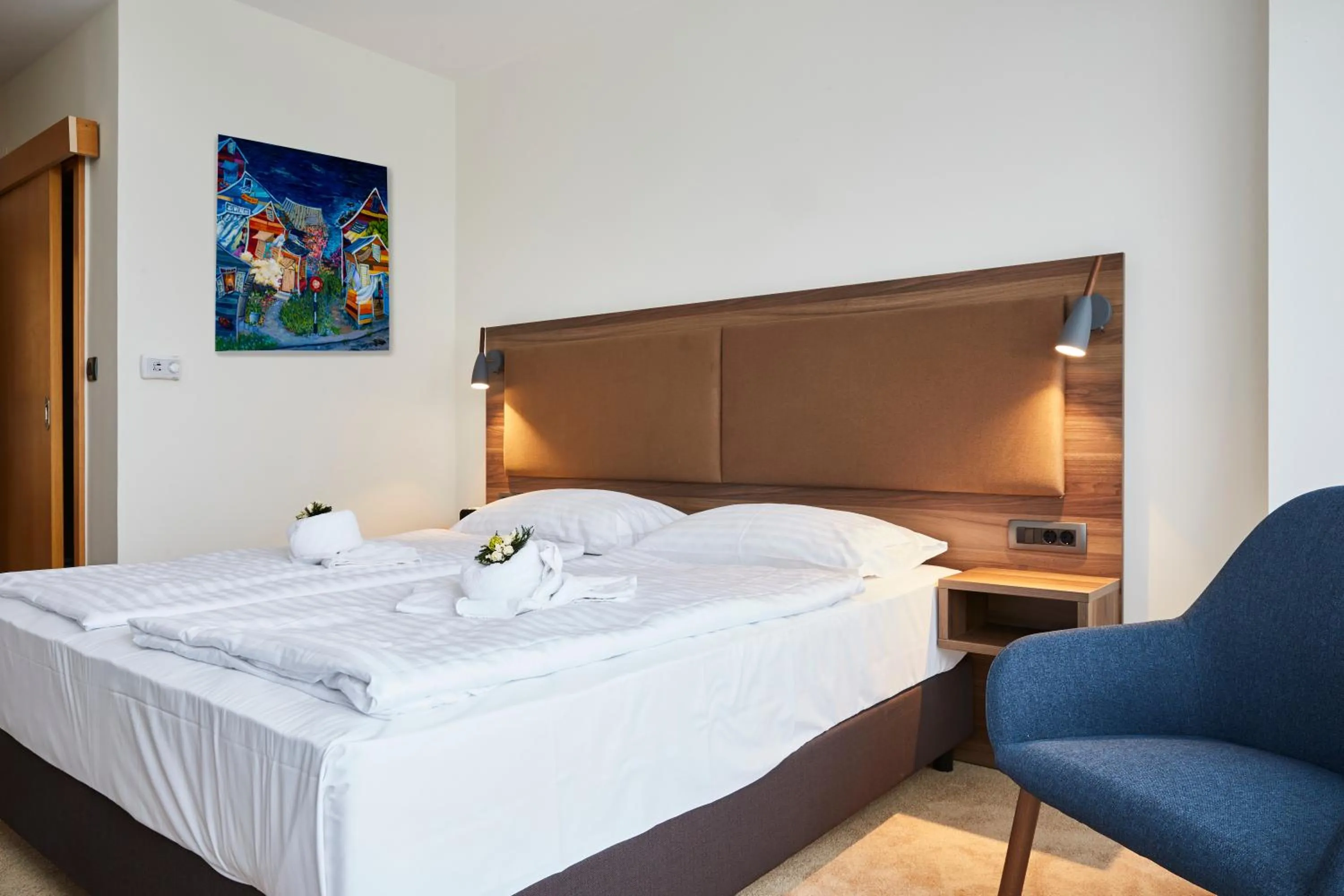 Bed in Thermal Resort Hotel Lendava