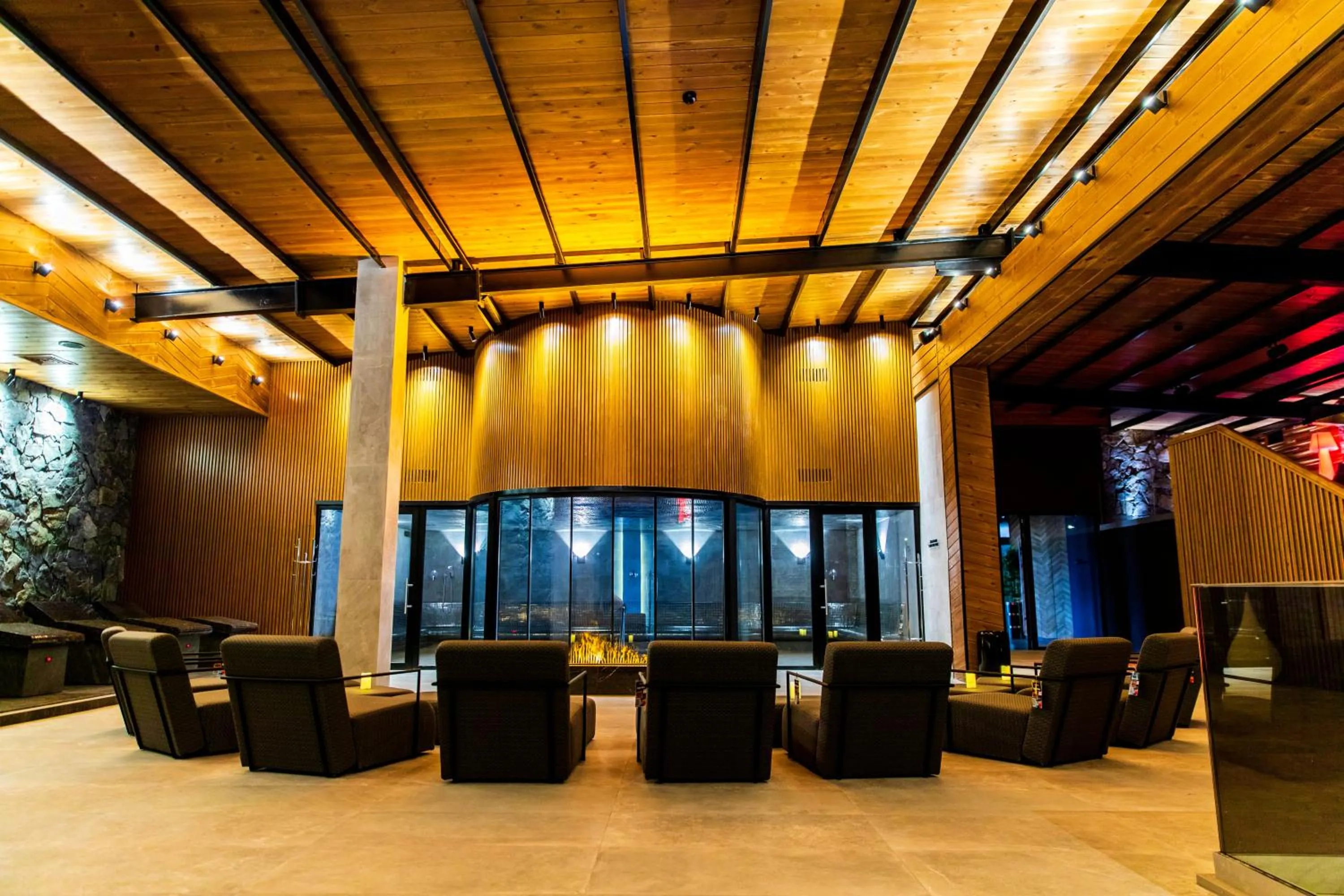 Seating area in Grand Hotel Therme