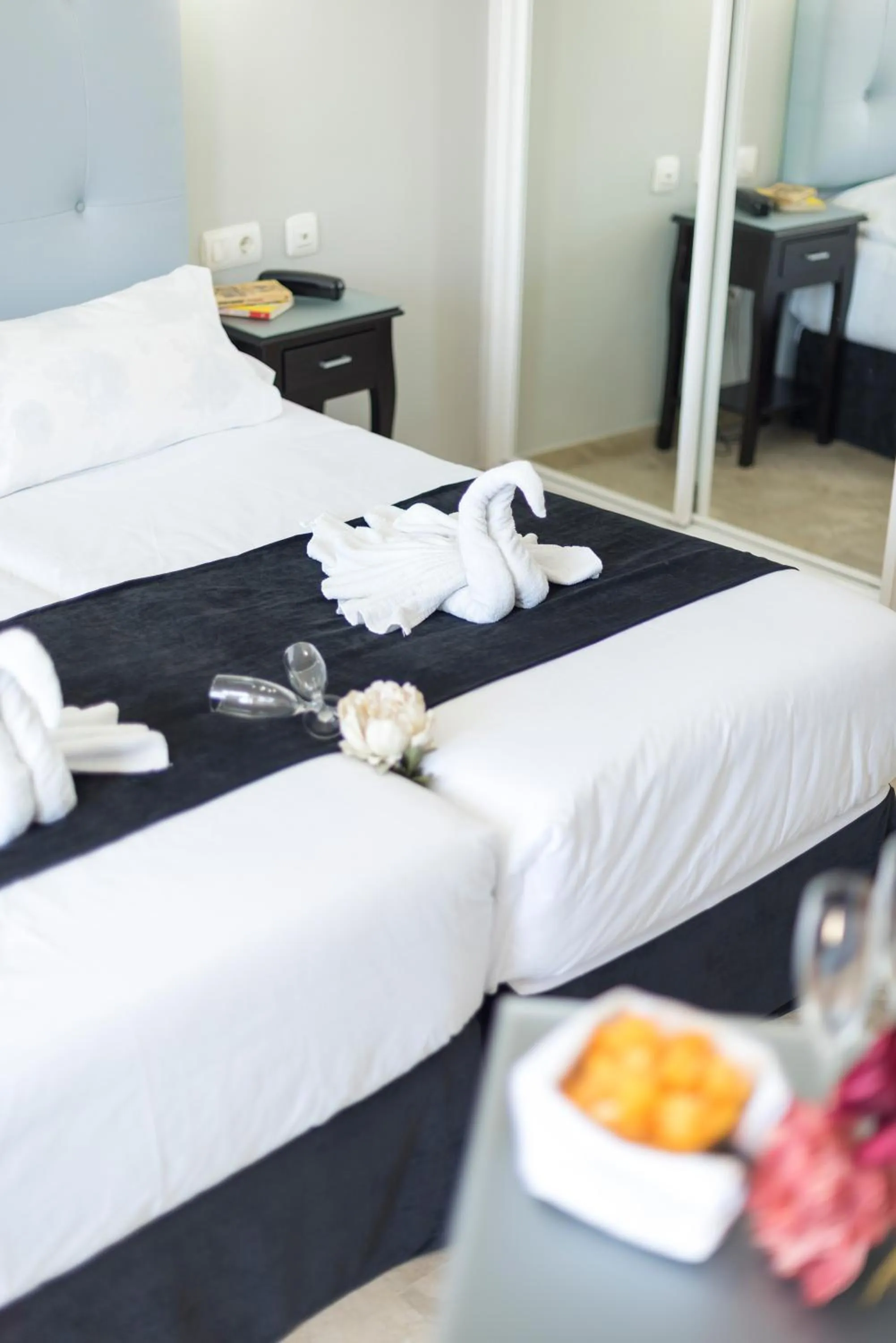 Bed in Hotel Toboso Chaparil