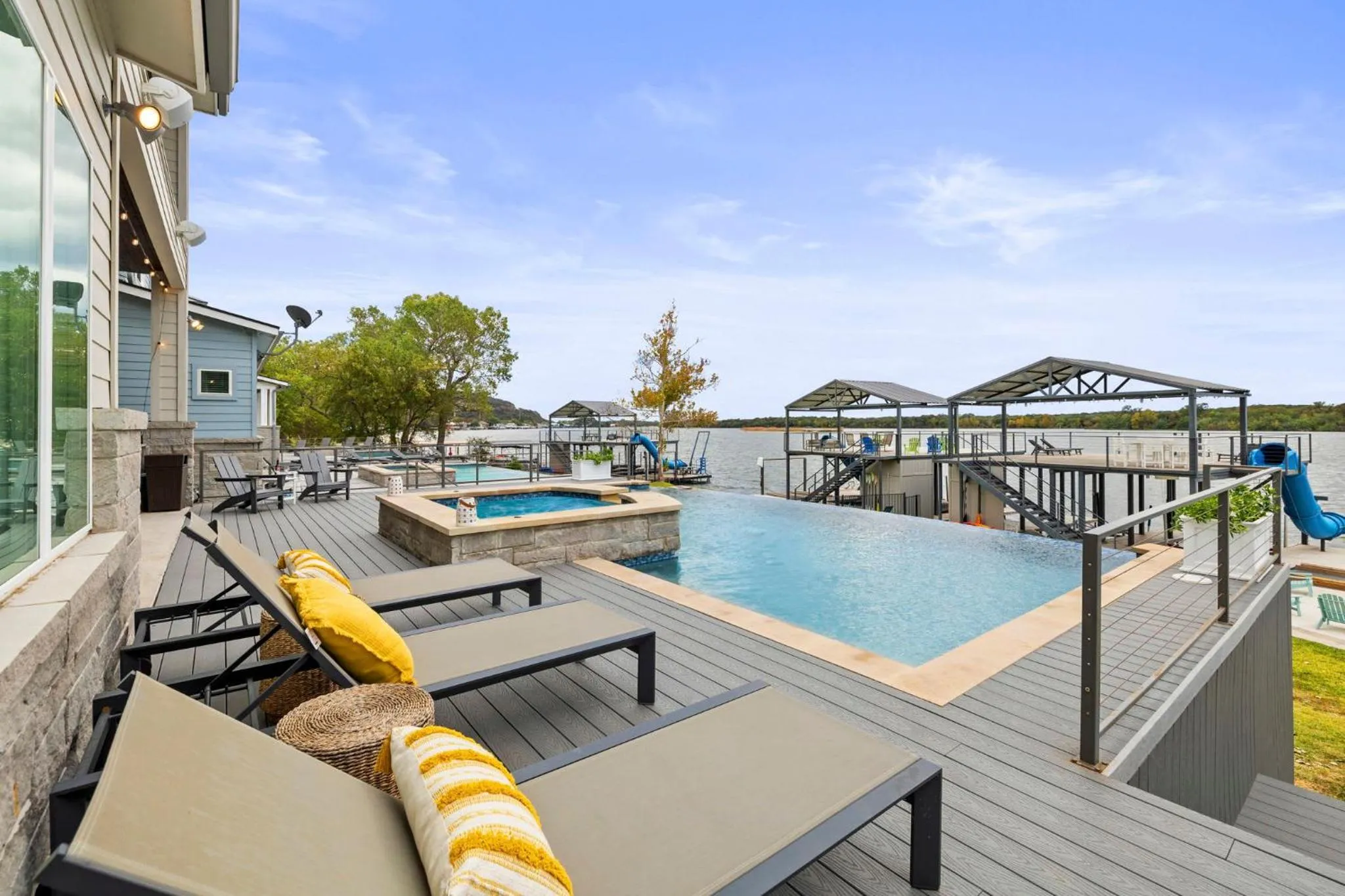 Luxury Waterfront Home with Swimming Pool Hot Tub and 2 Boat Slips