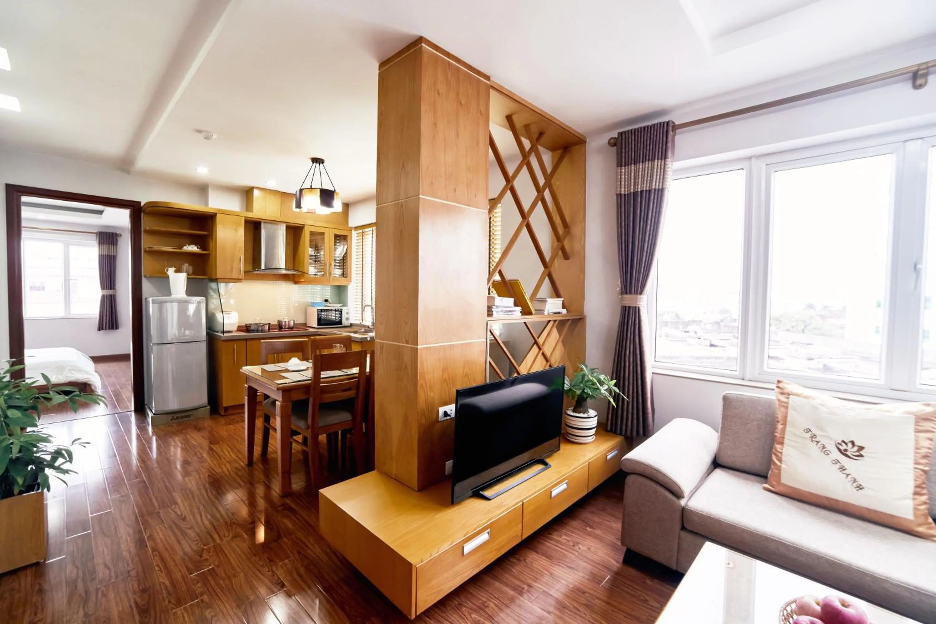 Living room in Trang Thanh Luxury Apartment
