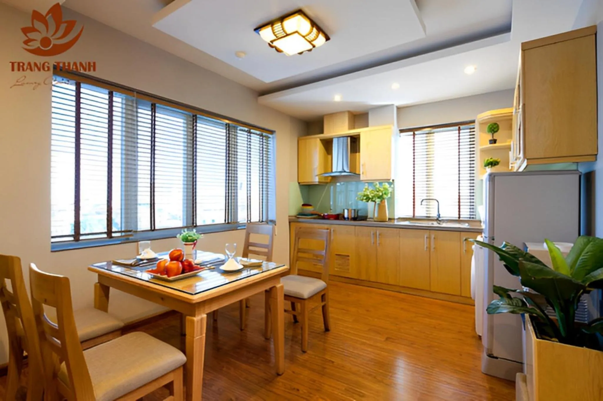 Kitchen or kitchenette in Trang Thanh Luxury Apartment