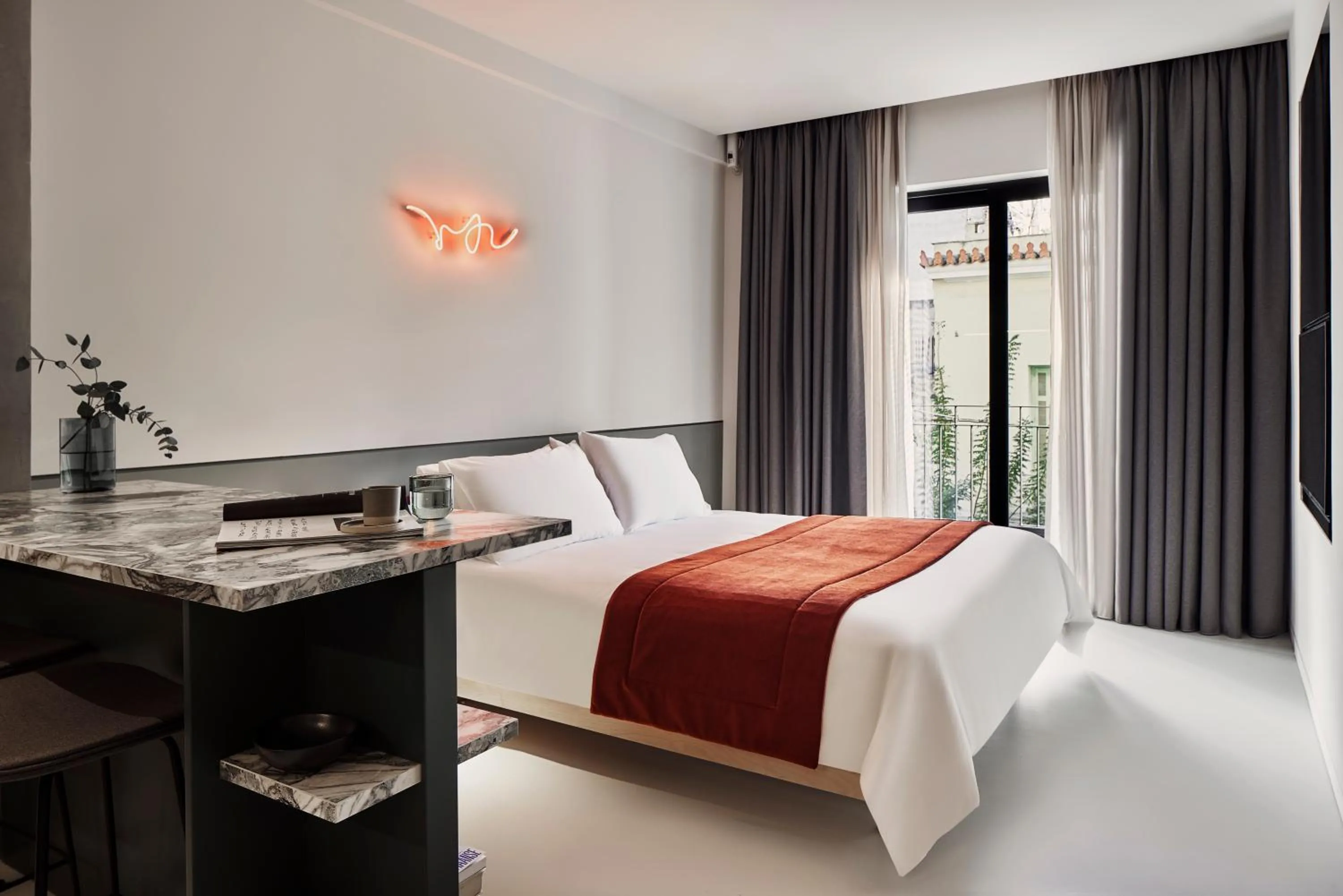 Bedroom, Bed in The Newel Metaxourgeio