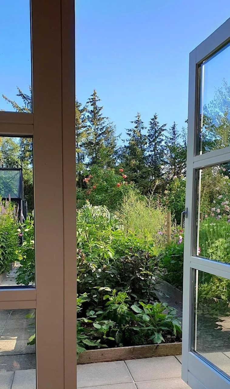 Garden view in Farmors Hus