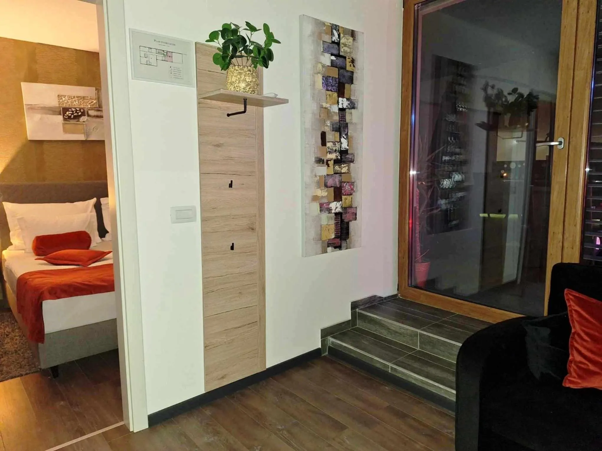 Bedroom, Bed in Arcobaleno Apartments & Rooms