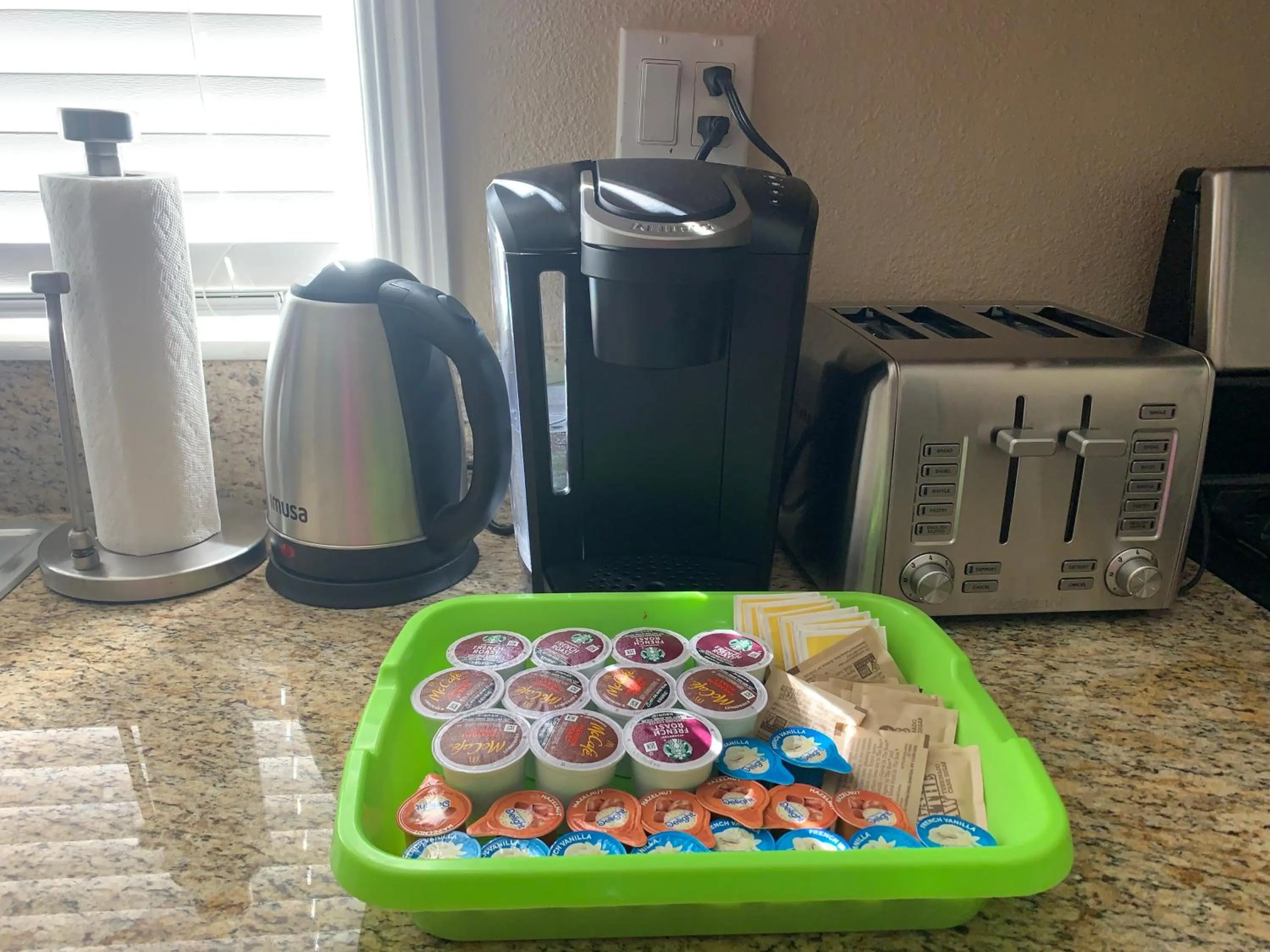 Coffee/tea facilities in High End Triplex with Pool