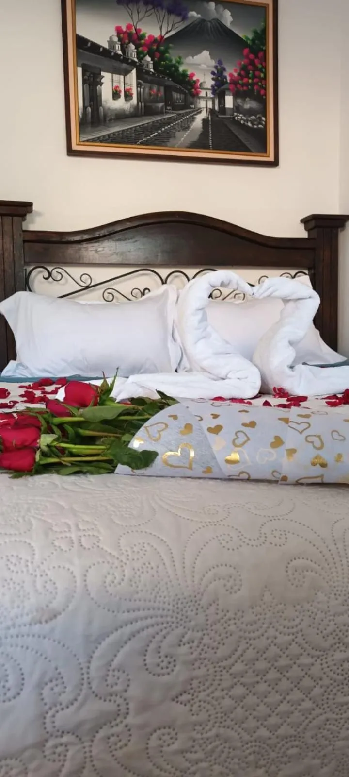 Bed in Hotel San Sebastián