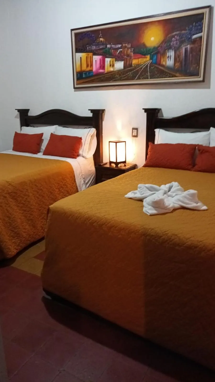 Bed in Hotel San Sebastián