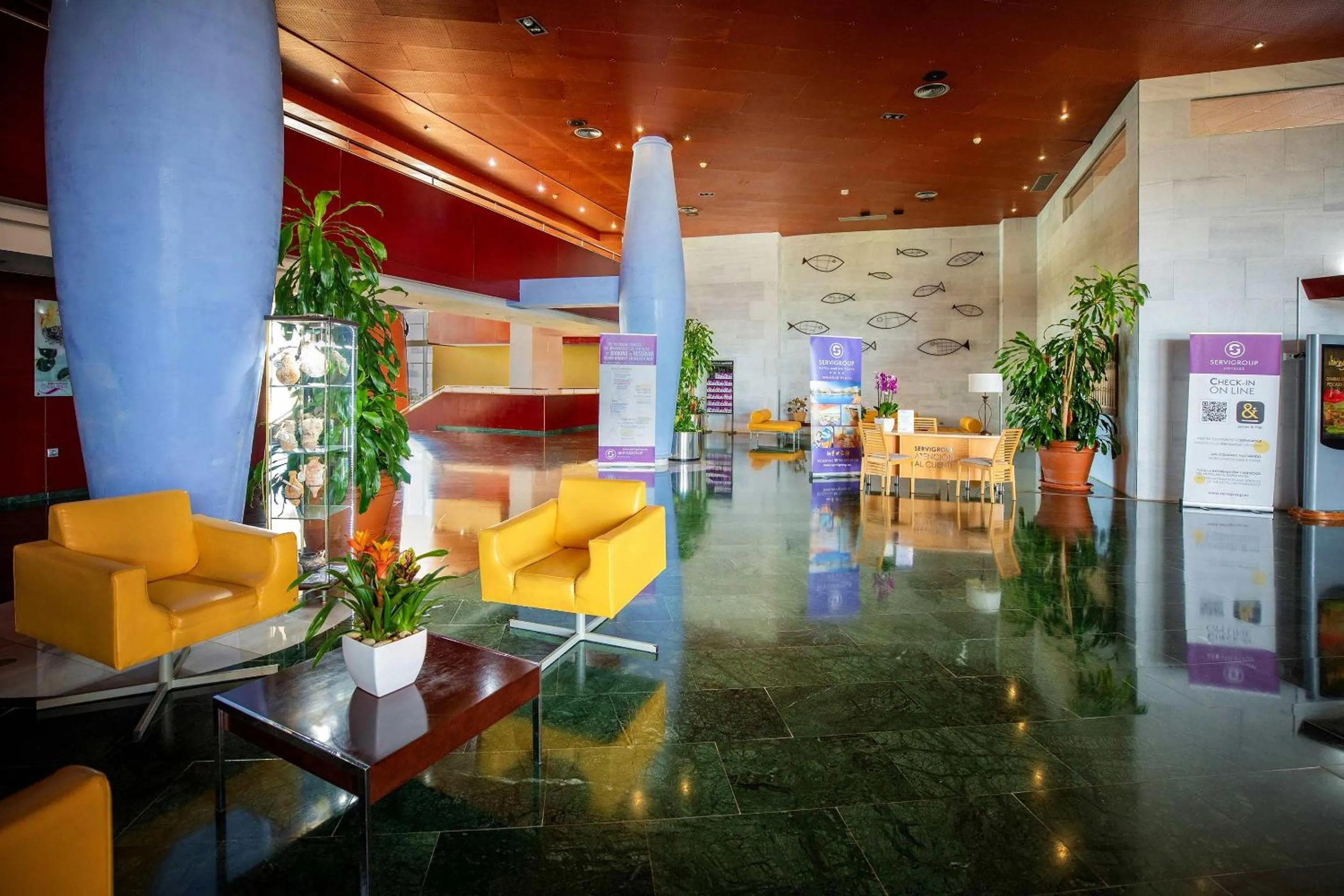 Lobby or reception in Hotel Servigroup Marina Playa