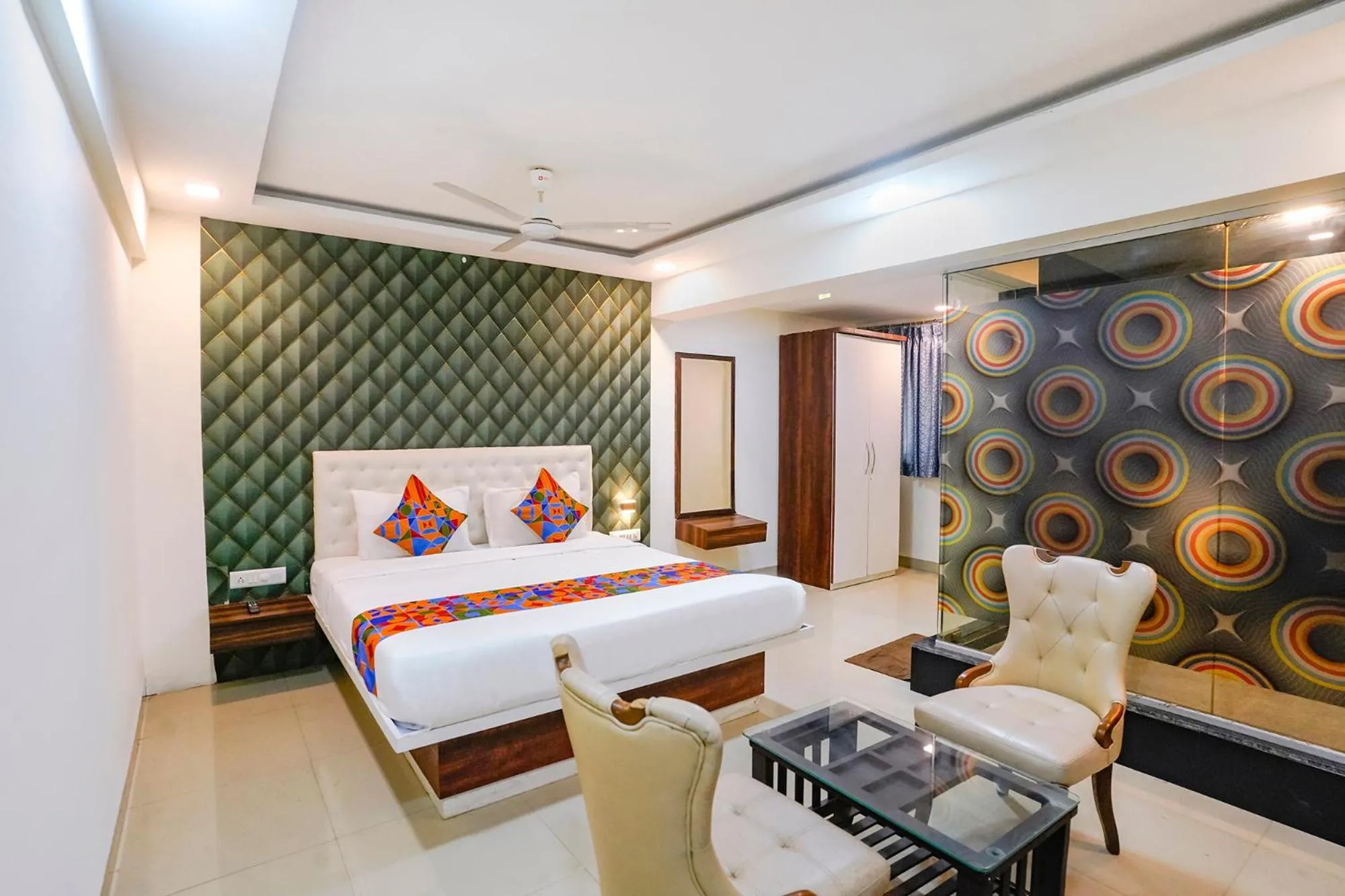 Bed in FabHotel Arsh Executive Inn