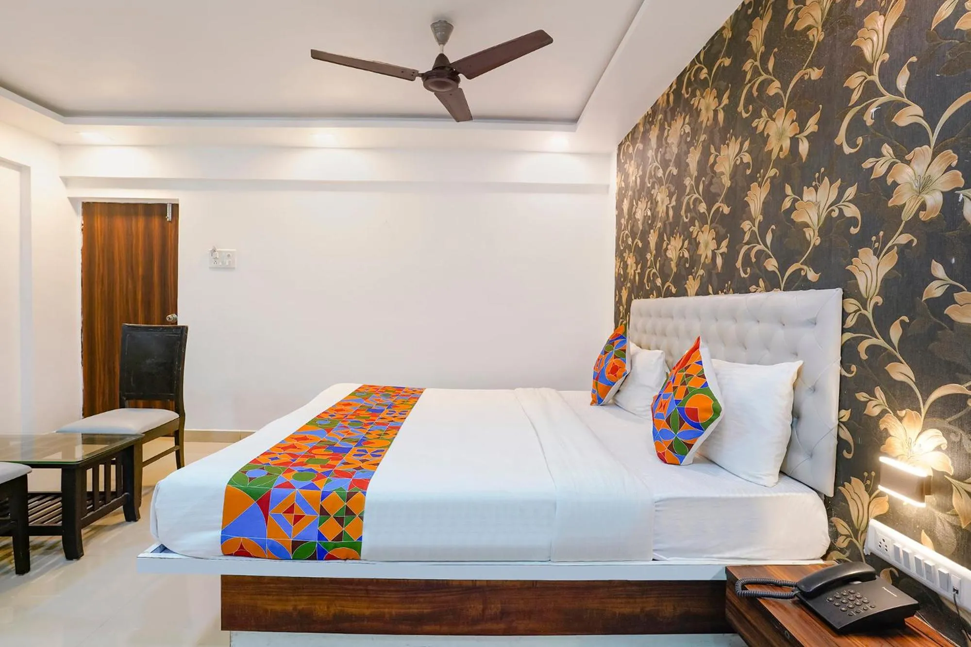 Bed in FabHotel Arsh Executive Inn