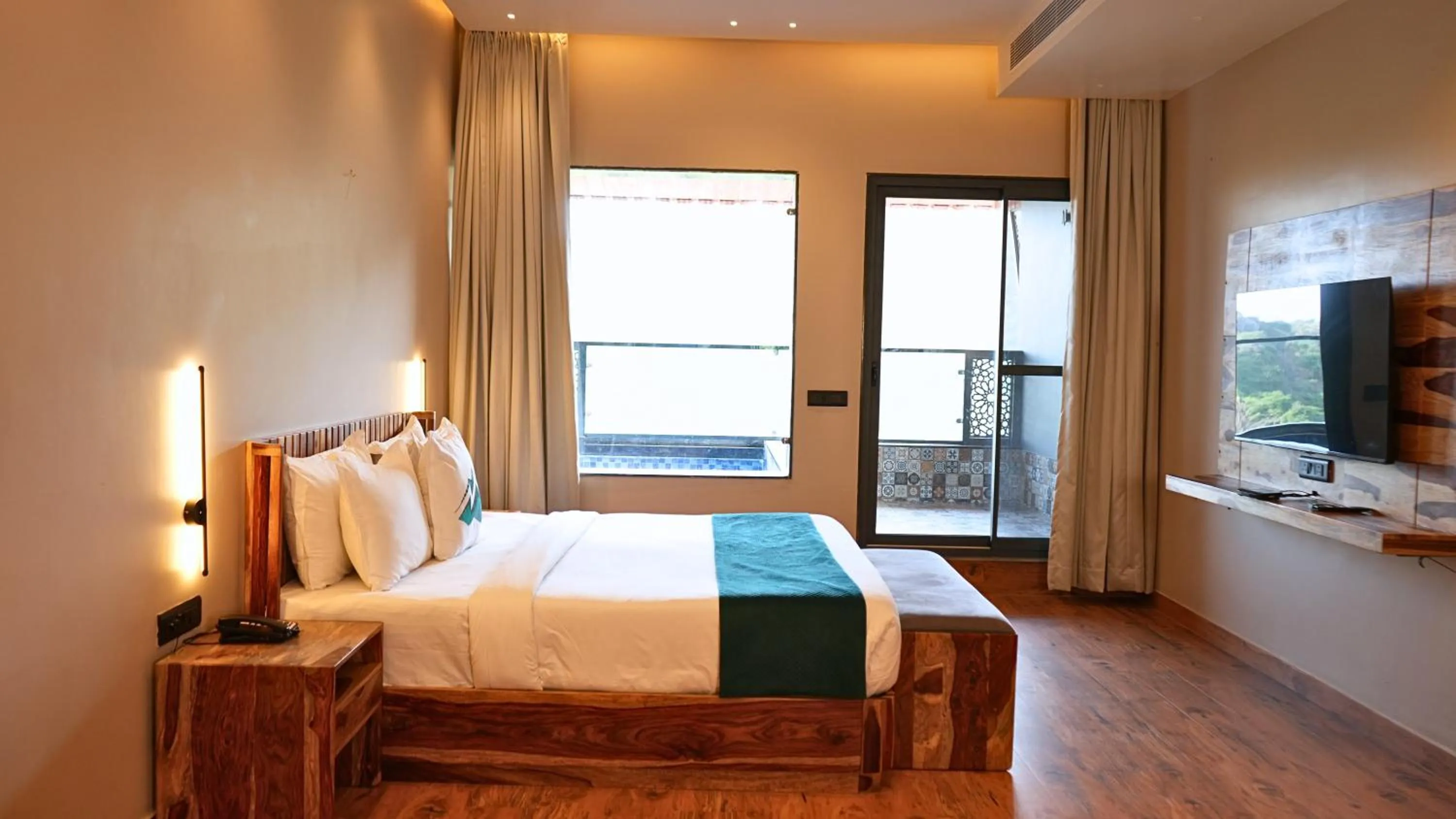 Bed in The Divine Hills Resort