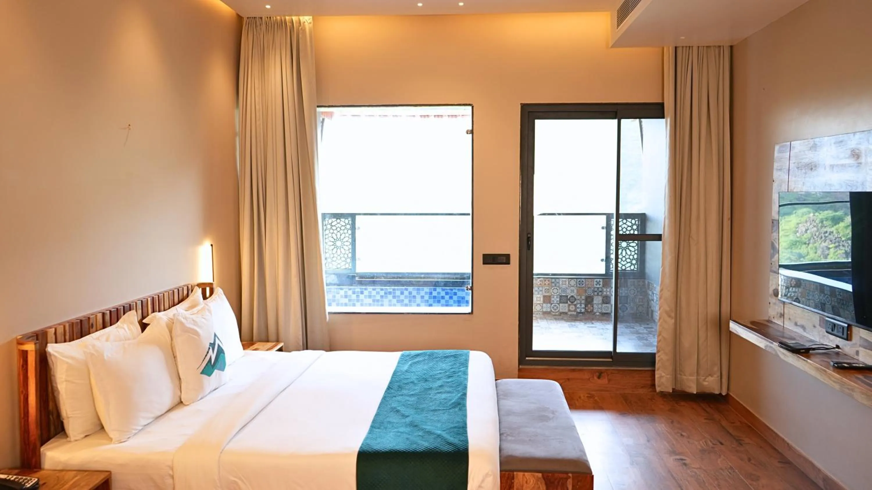 Bed in The Divine Hills Resort