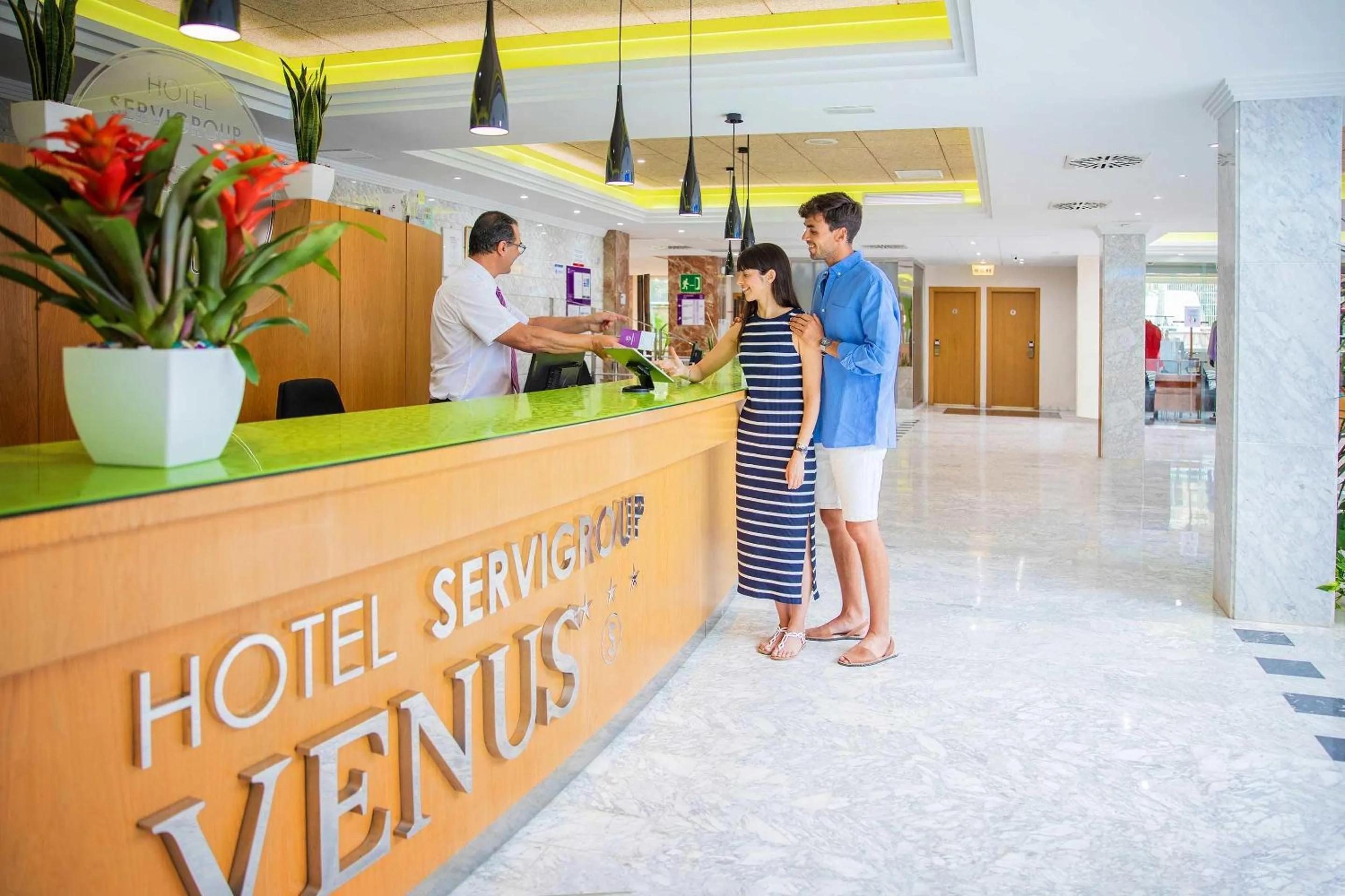 Lobby or reception in Hotel Servigroup Venus