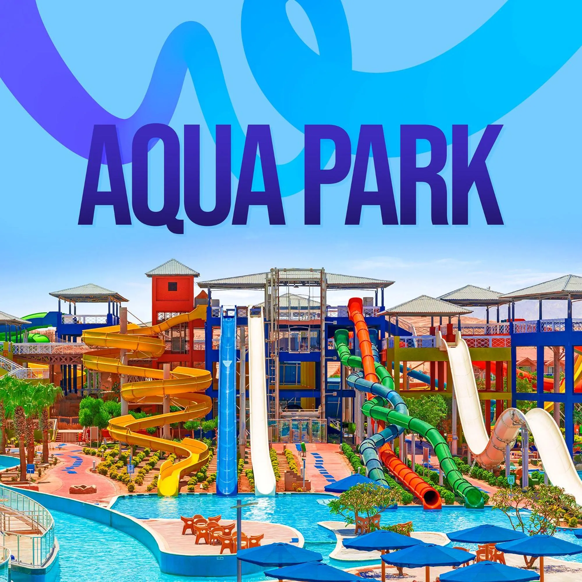 Aqua park in Neverland City Hurghada - Pickalbatros