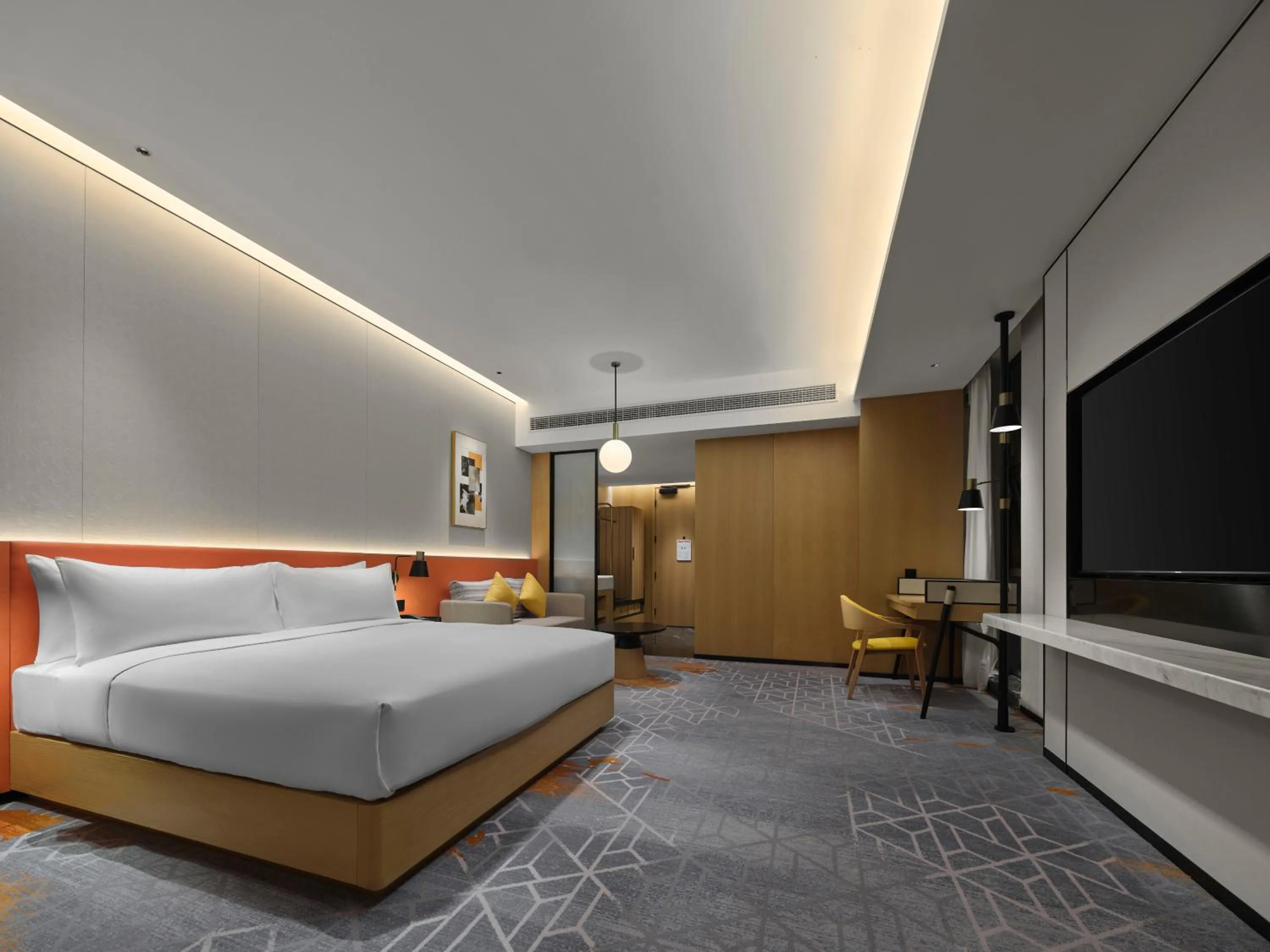 Bed in Hilton Garden Inn Jiaxing Xiuzhou