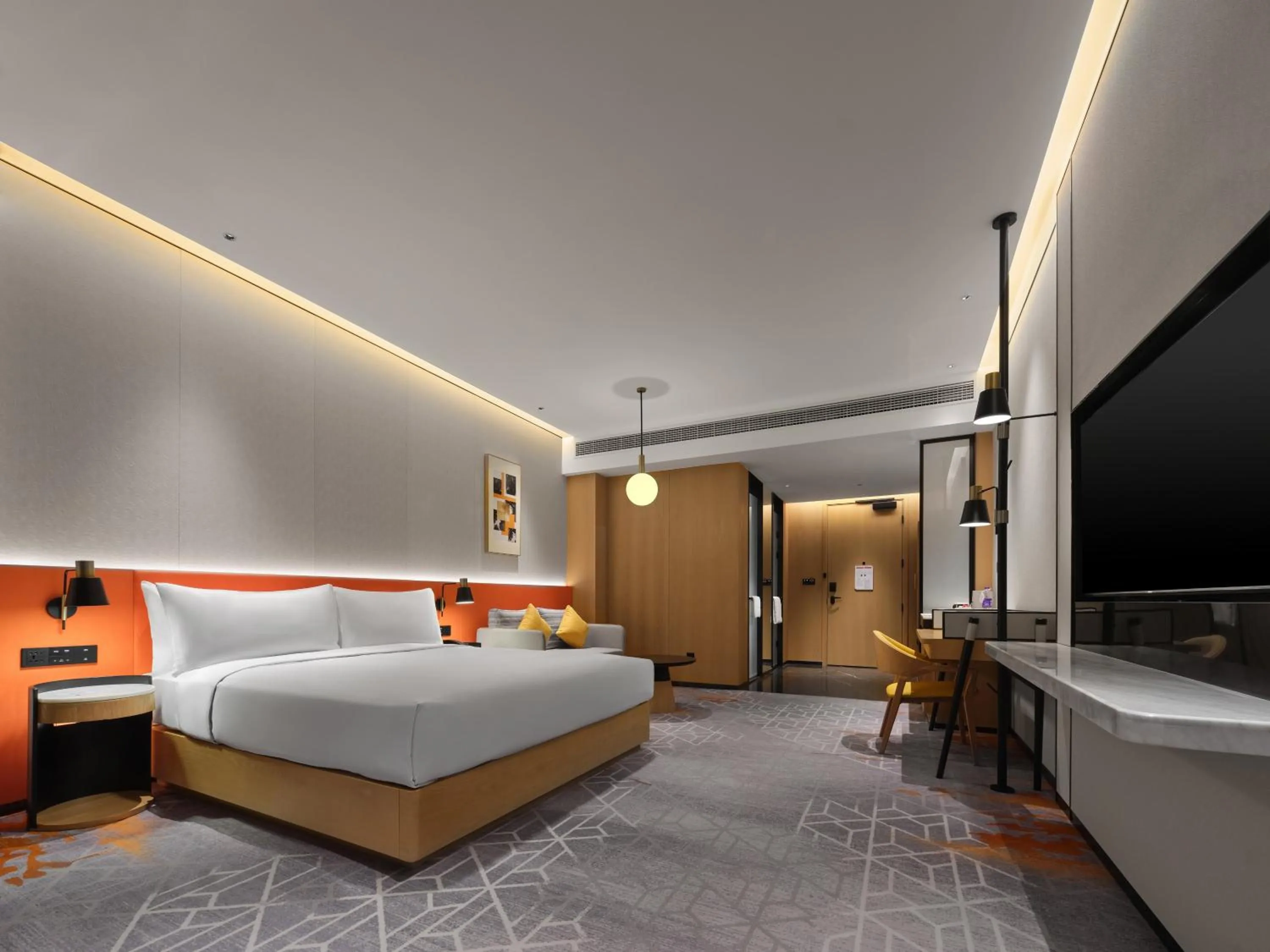 Bed in Hilton Garden Inn Jiaxing Xiuzhou
