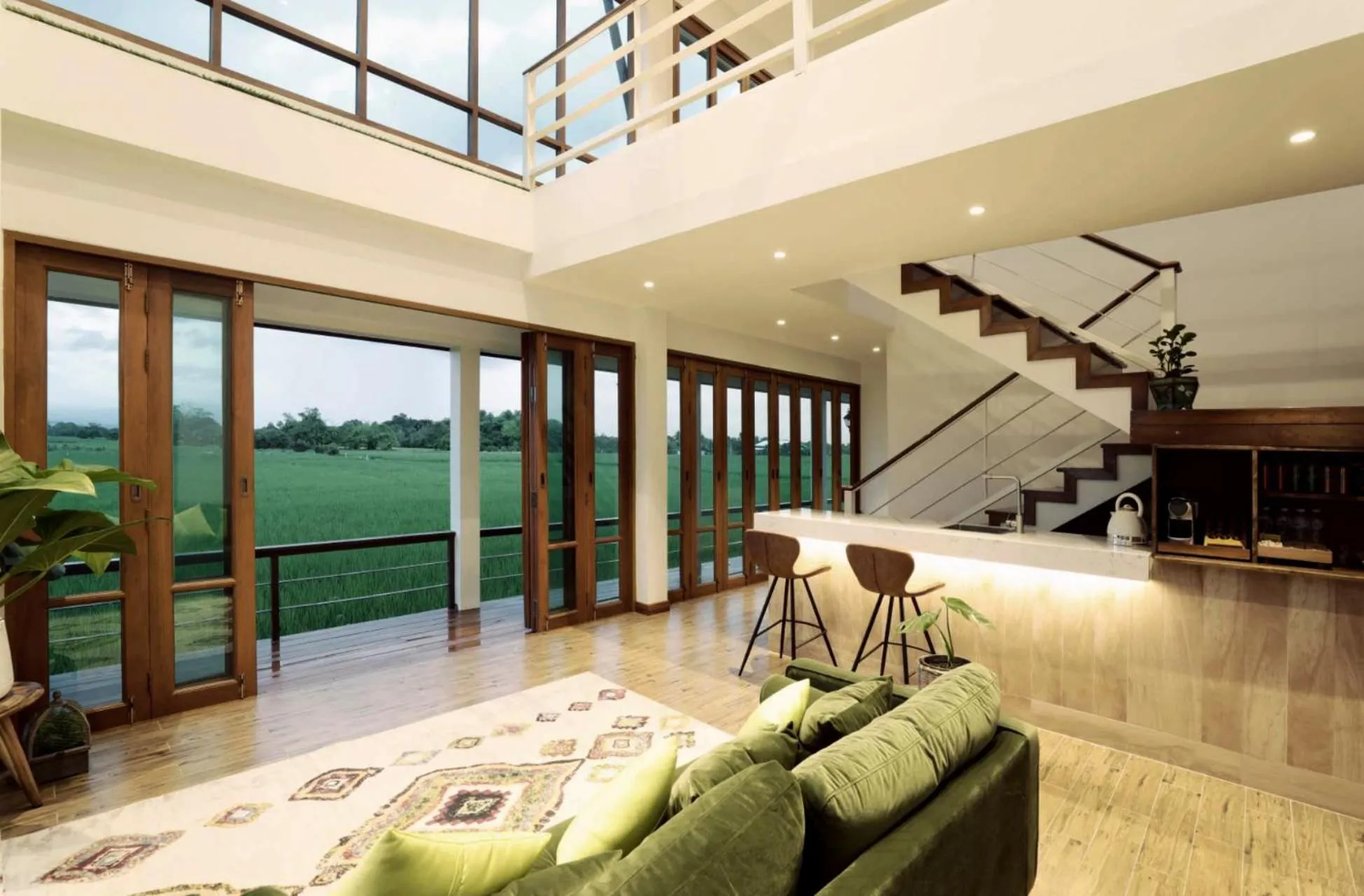 Living room in Rice Villa Chiang Mai