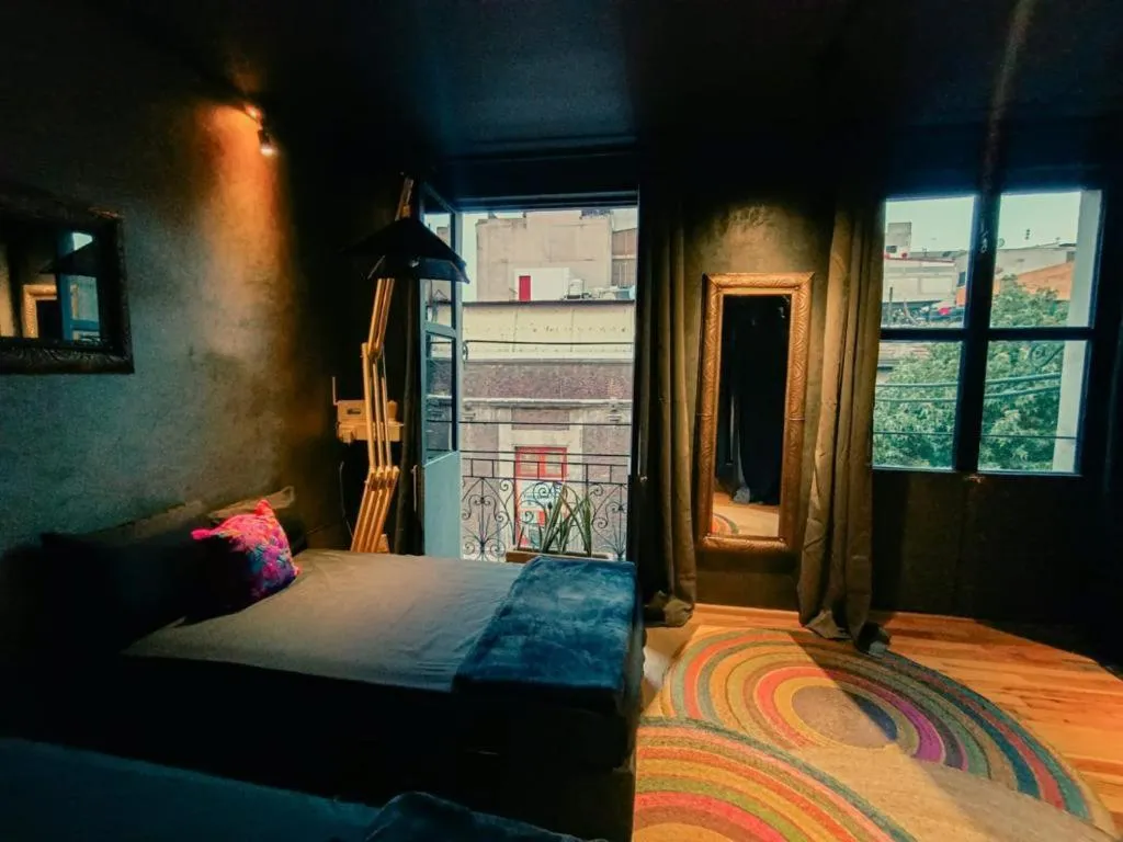 Bed in Casa Sabina Down Town Mexico City