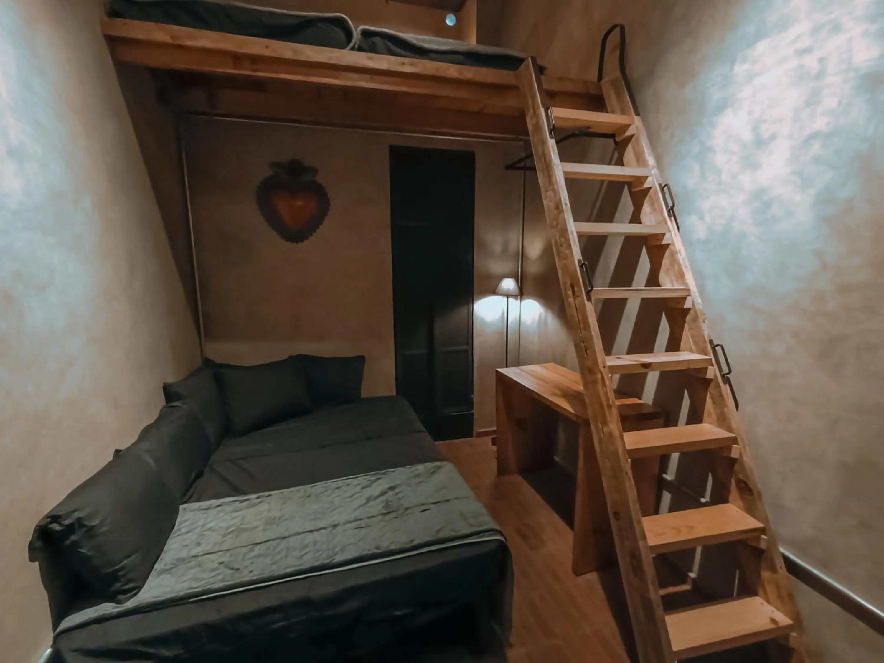 Bed in Casa Sabina Down Town Mexico City