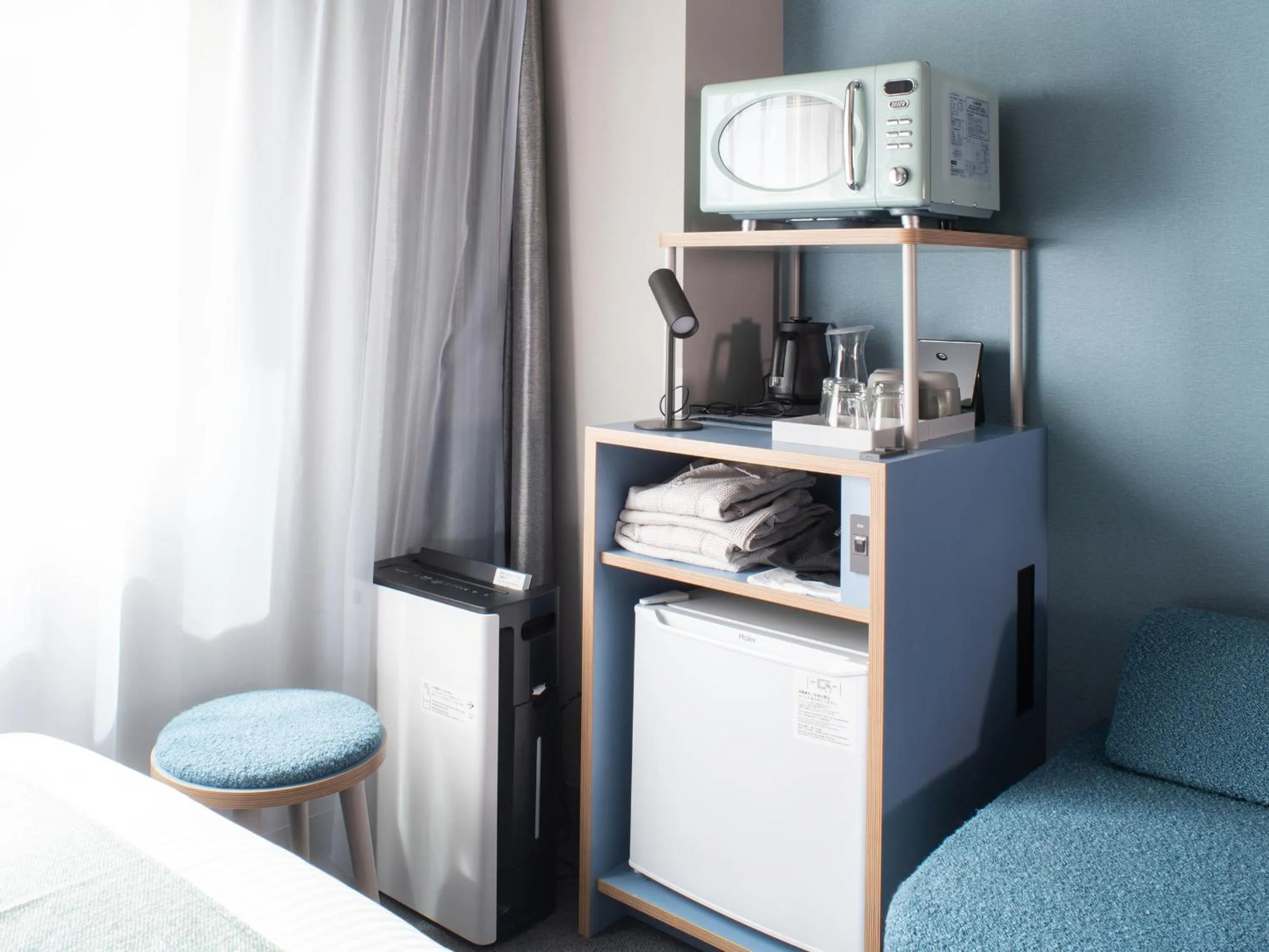microwave, Bed in Vessel Inn Takadanobaba Station