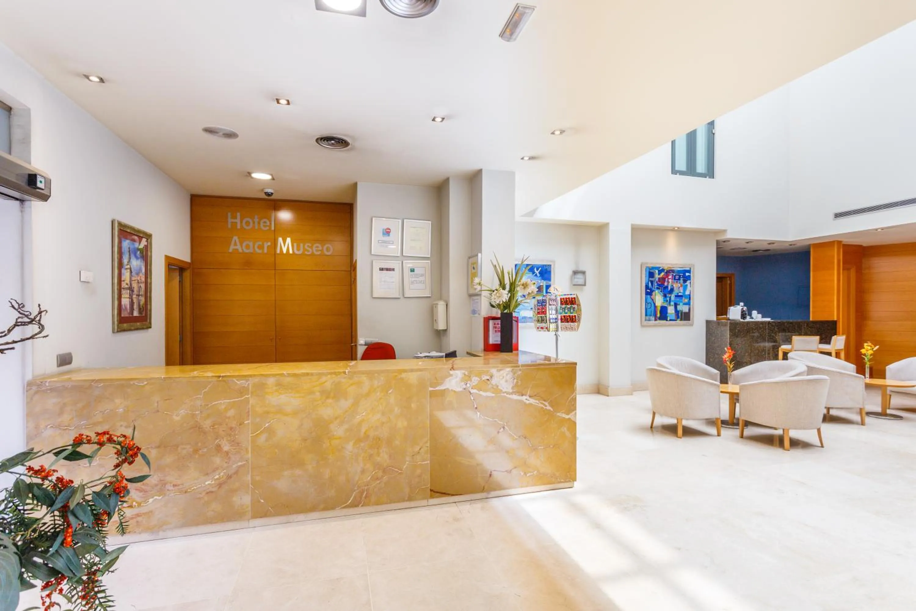 Lobby or reception in Hotel AACR Museo