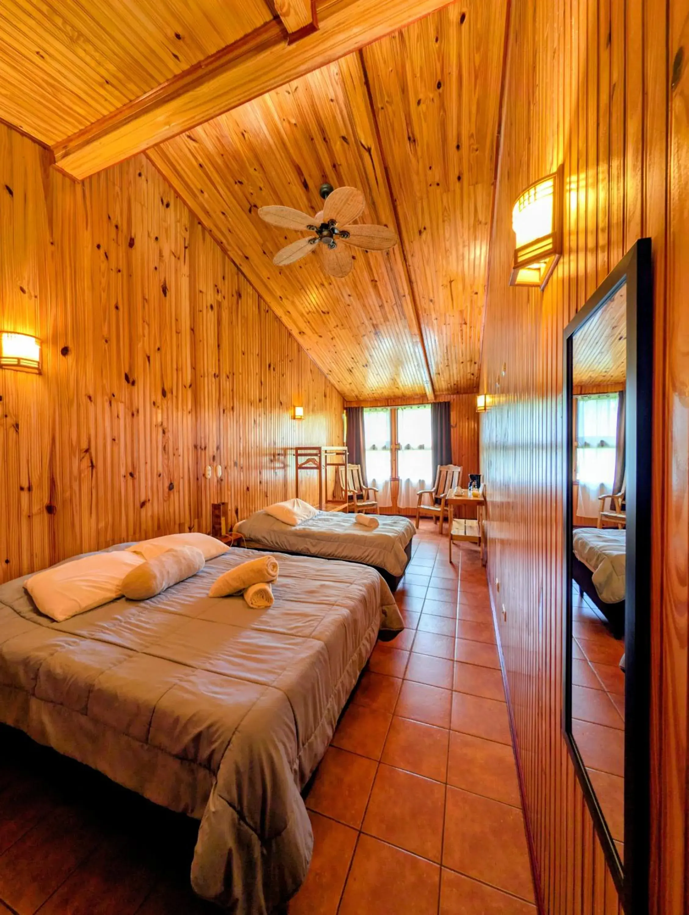 Triple Room with Mountain View in Miztli Lodge & Adventure Triple Room with Mountain View in Miztli Lodge & Adventure