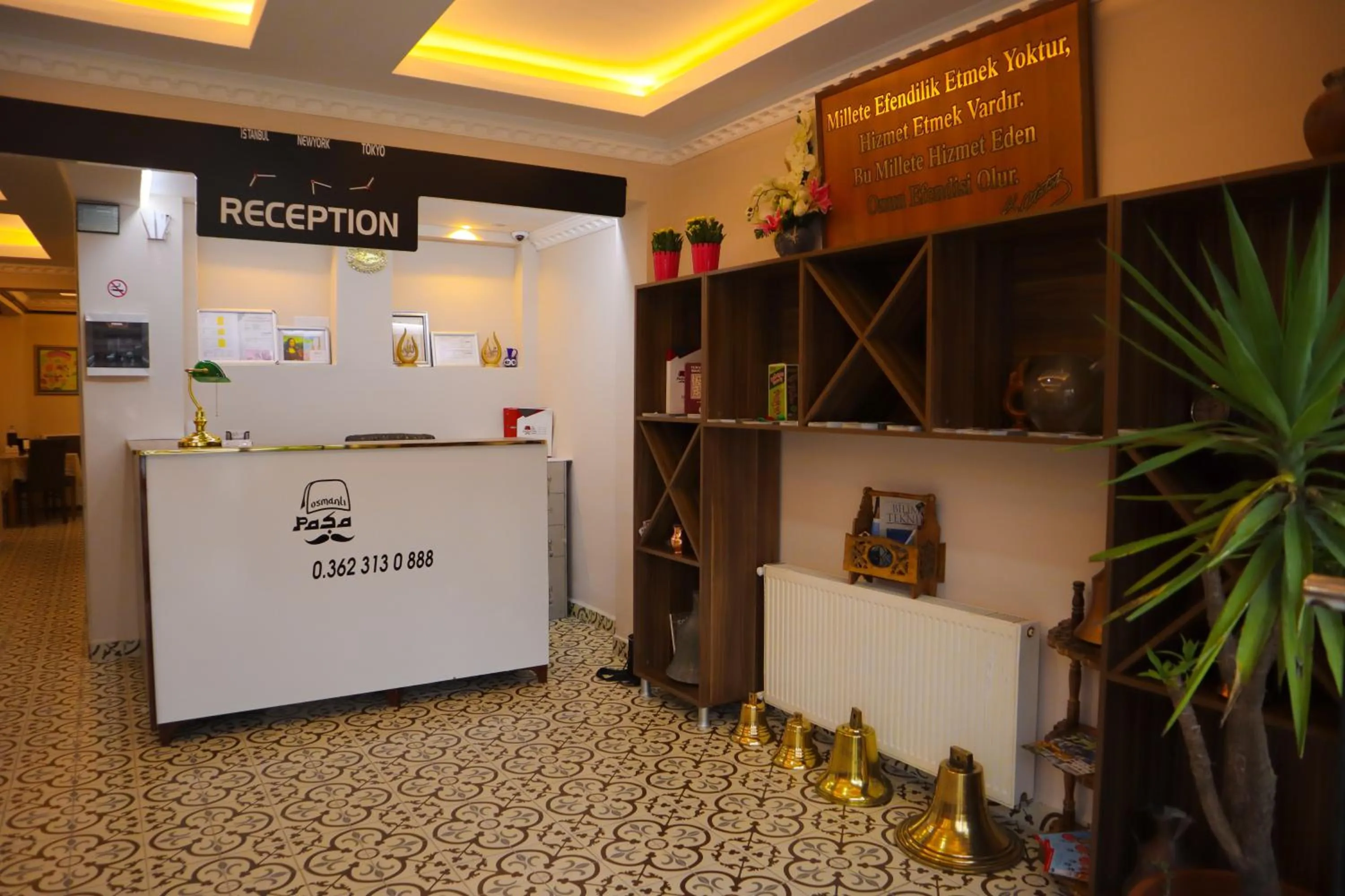 Lobby or reception in Osmanlı Paşa Otel- Konaklama