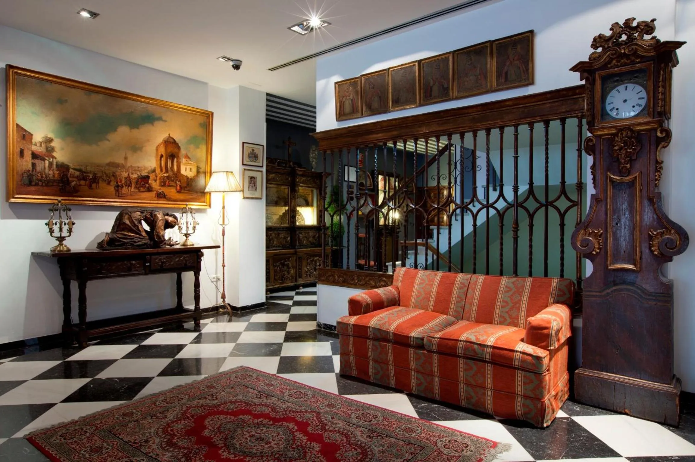 Lobby or reception in Hotel Doña María