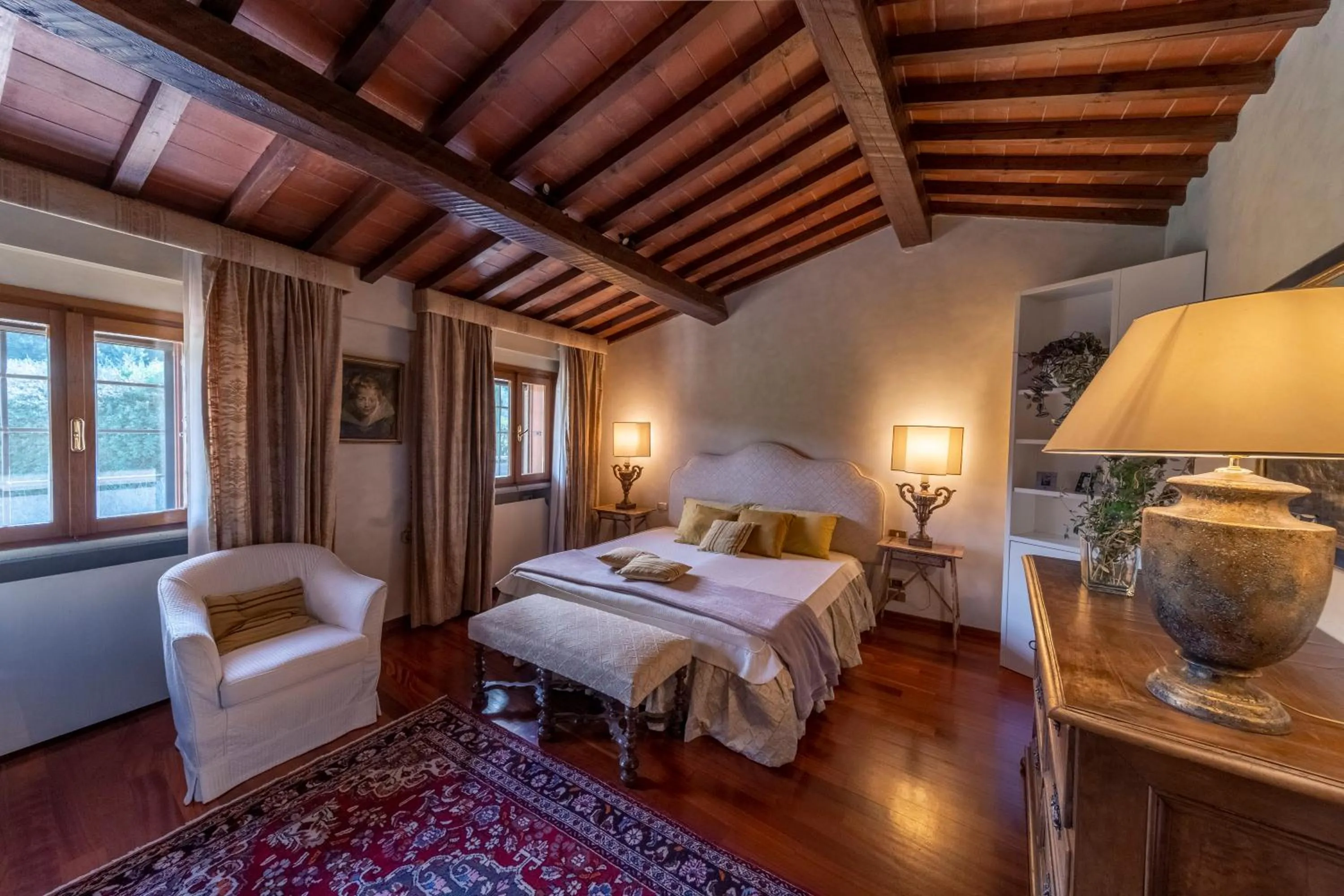Bedroom, Bed in Tenuta le Viste - panoramic Villa