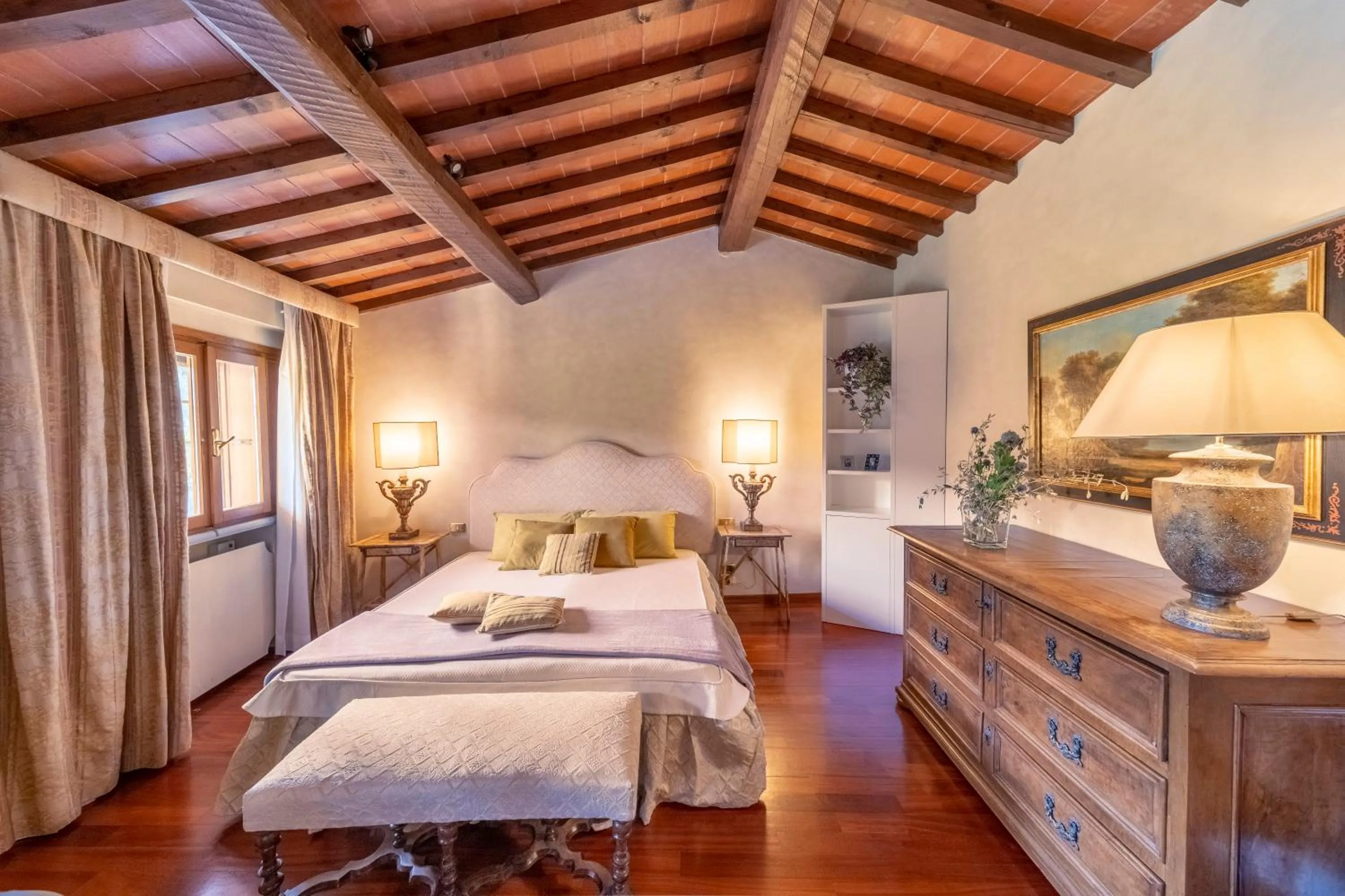 Bedroom, Bed in Tenuta le Viste - panoramic Villa