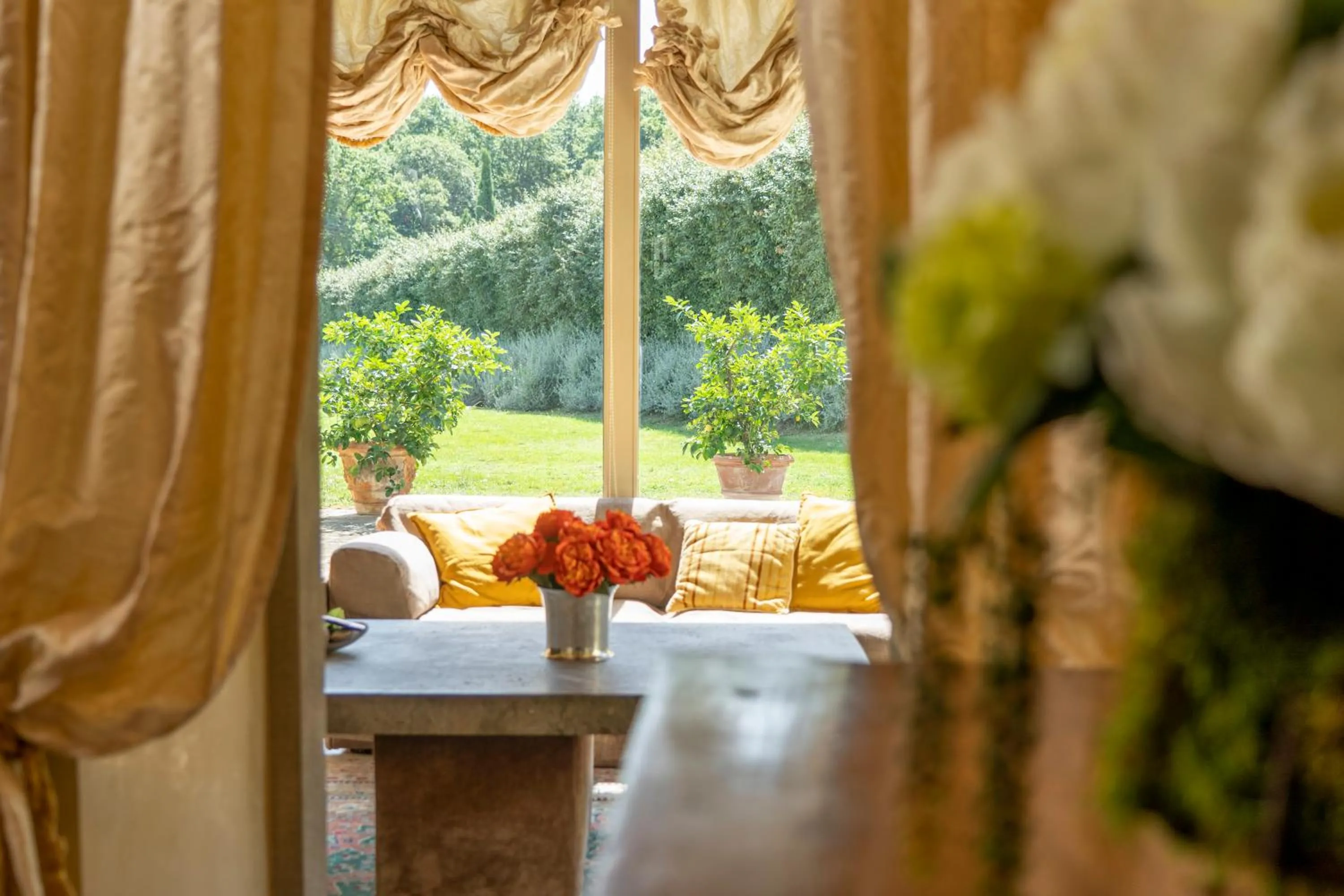 Living room in Tenuta le Viste - panoramic Villa