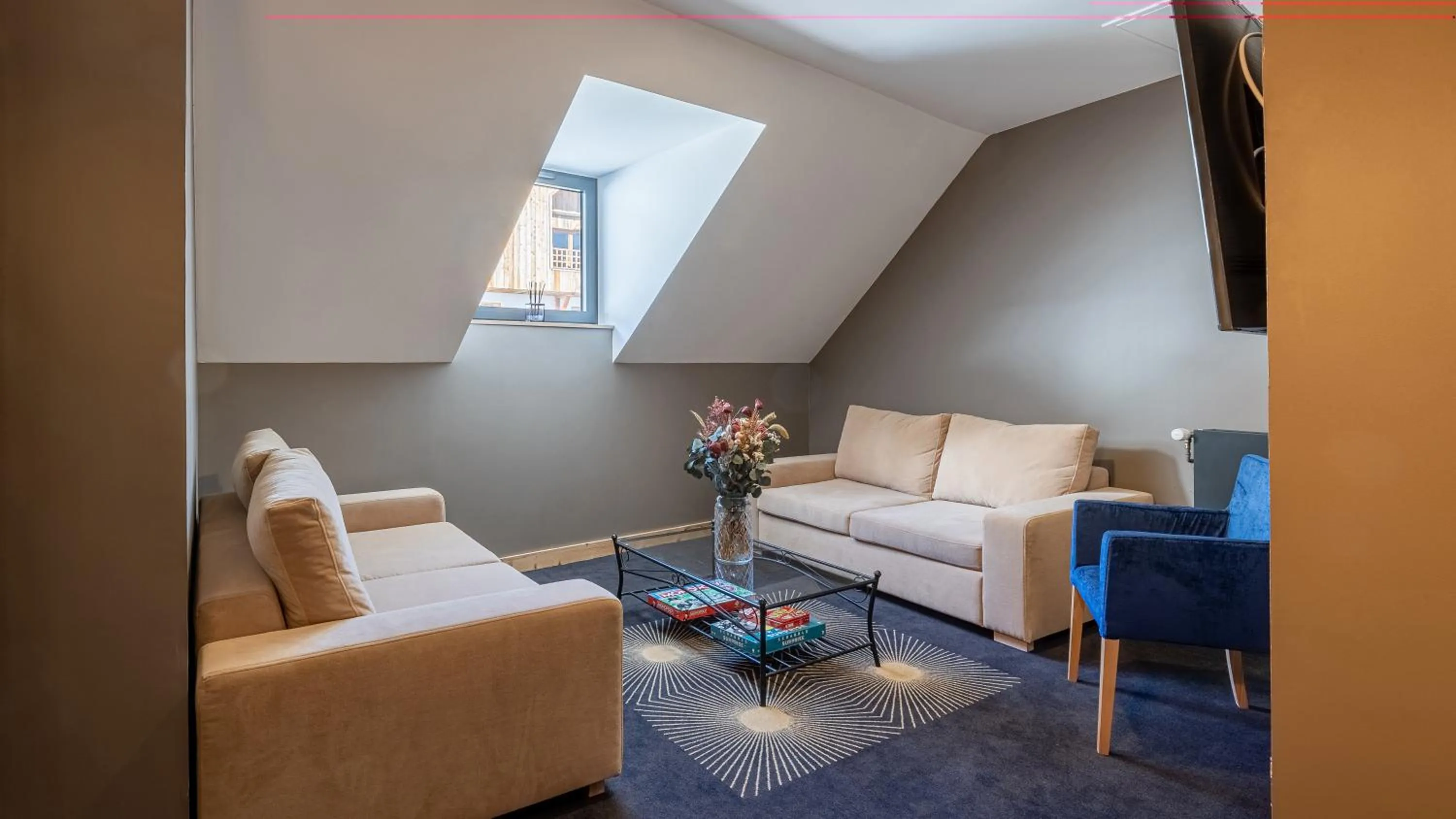 Living room in Madame Vacances Hotel Les Cimes