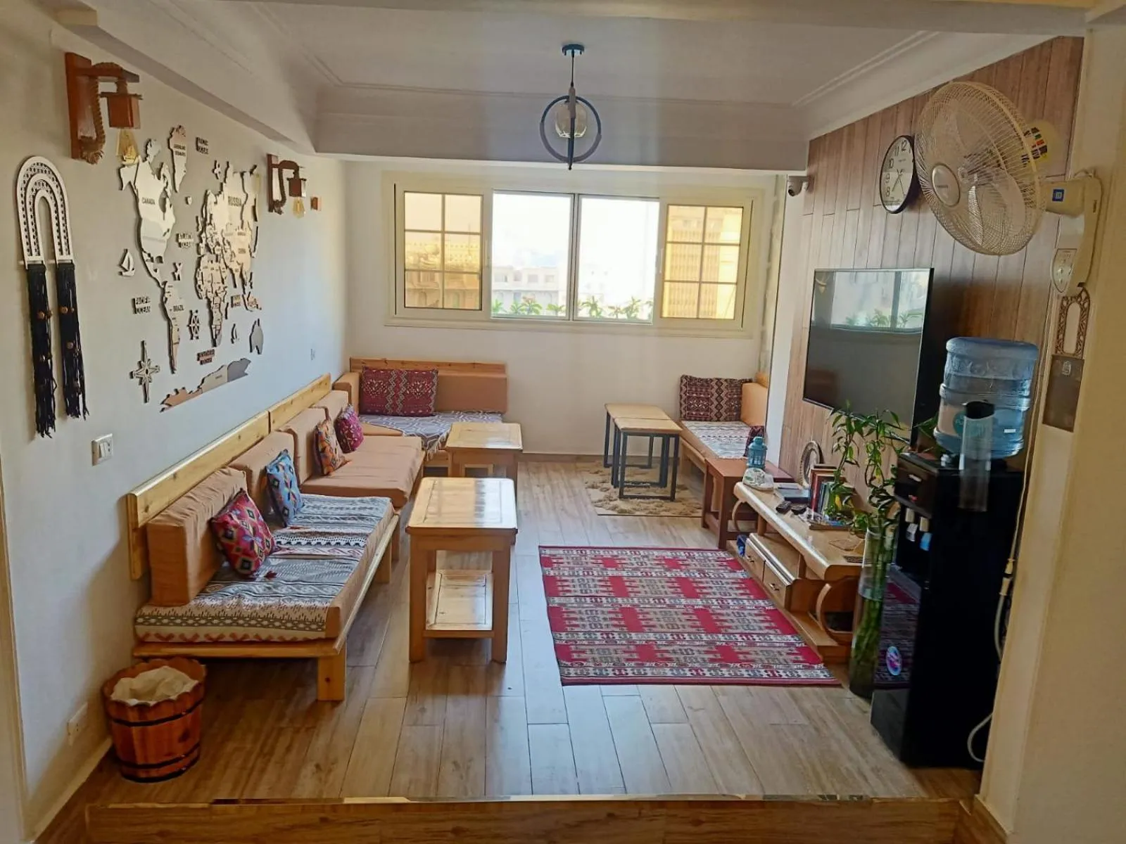 Communal lounge/ TV room in Champollion Hostel