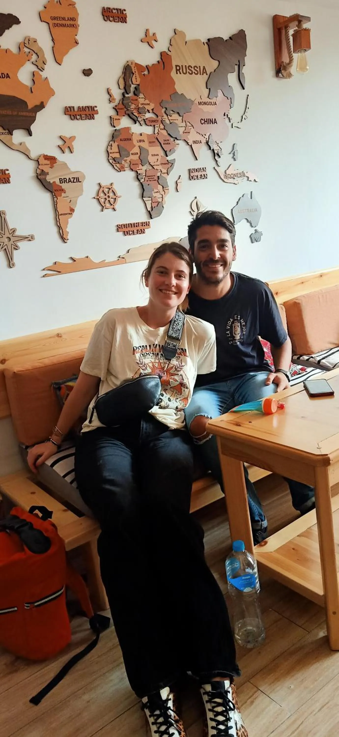 Seating area in Champollion Hostel