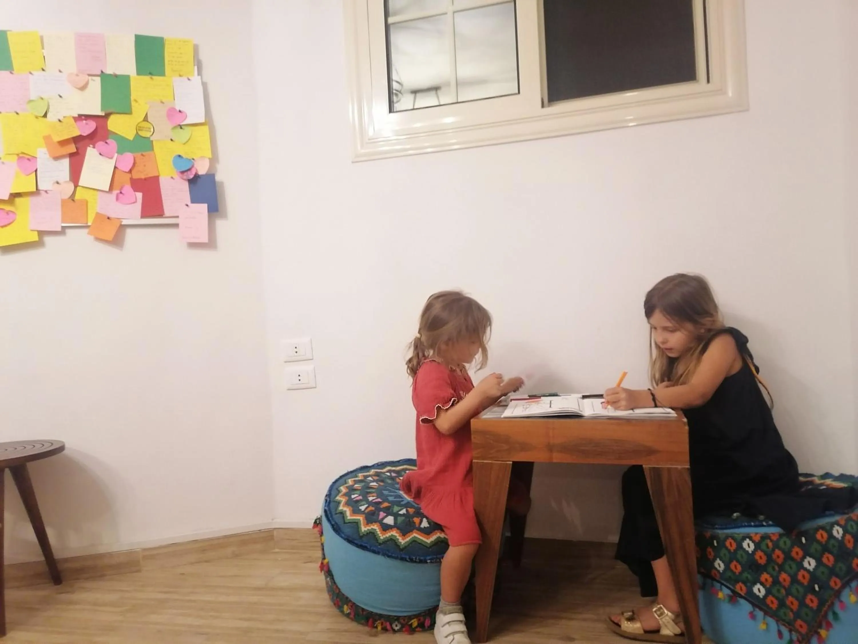 children in Champollion Hostel