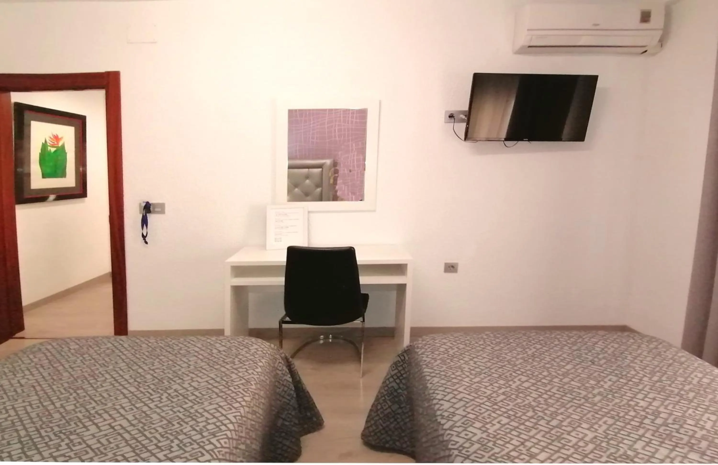 Bed in Hotel Molinos