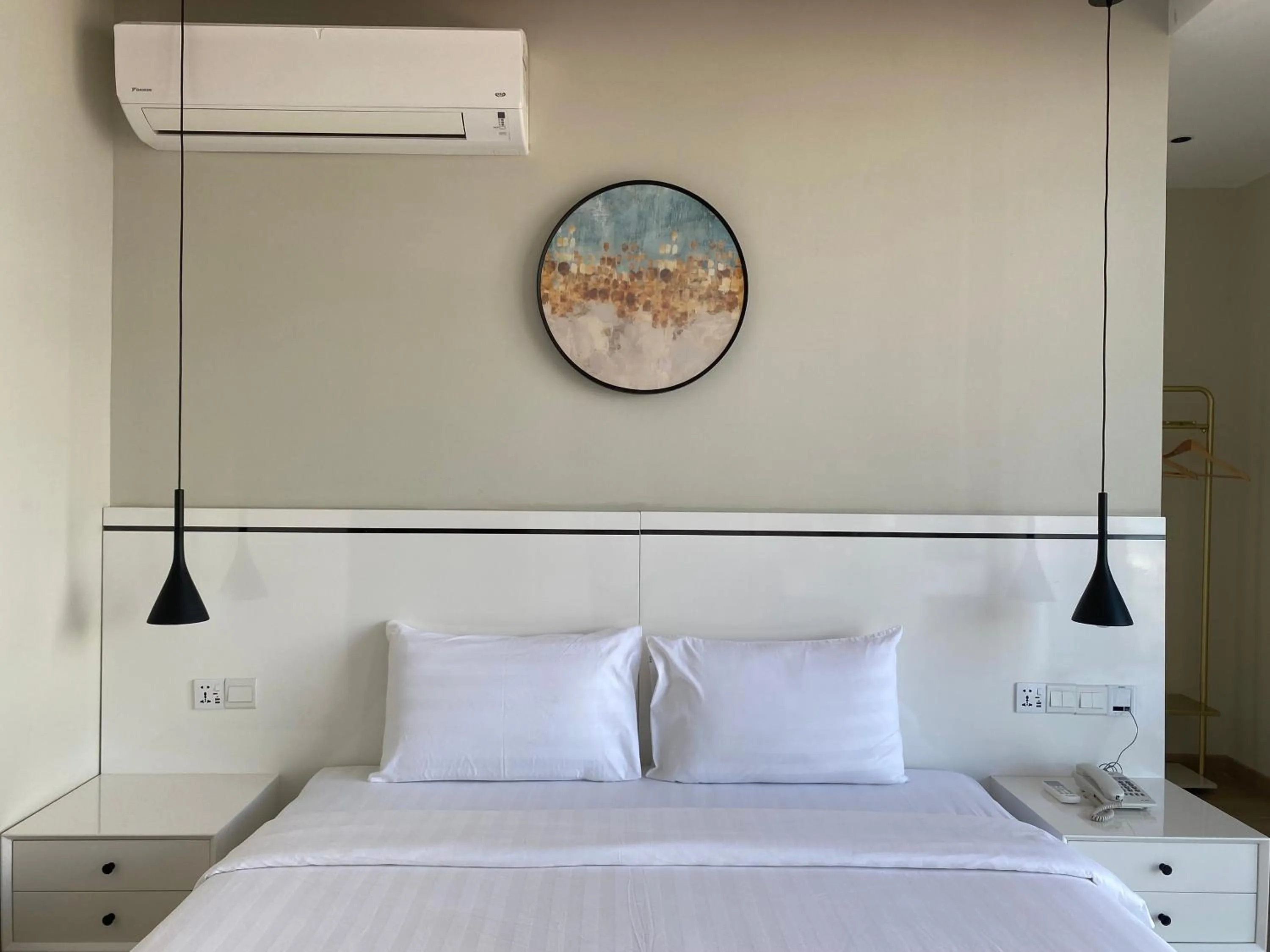 Bed in Grace Samudera Hotel