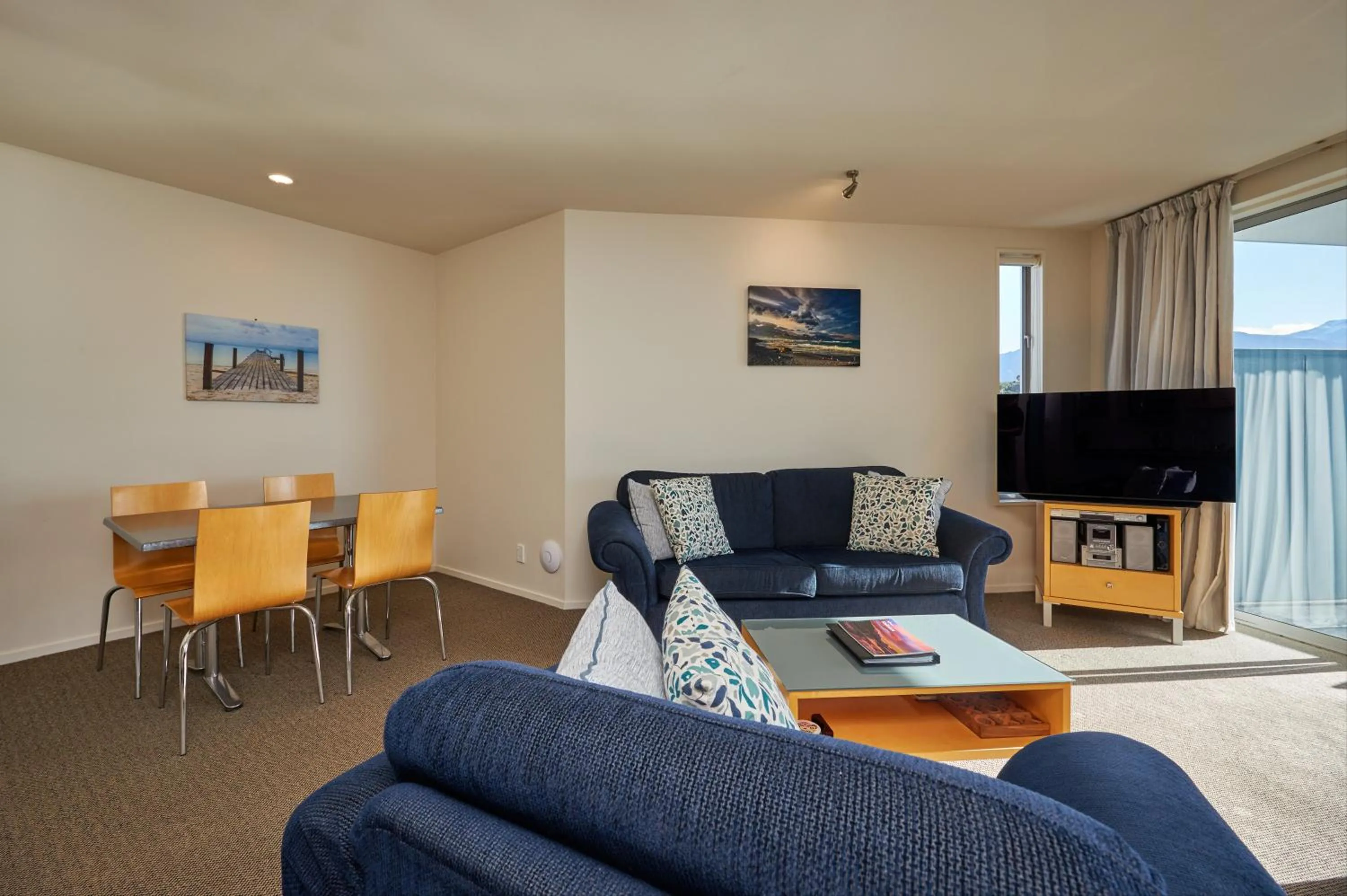 Seating area in Waves on the Esplanade