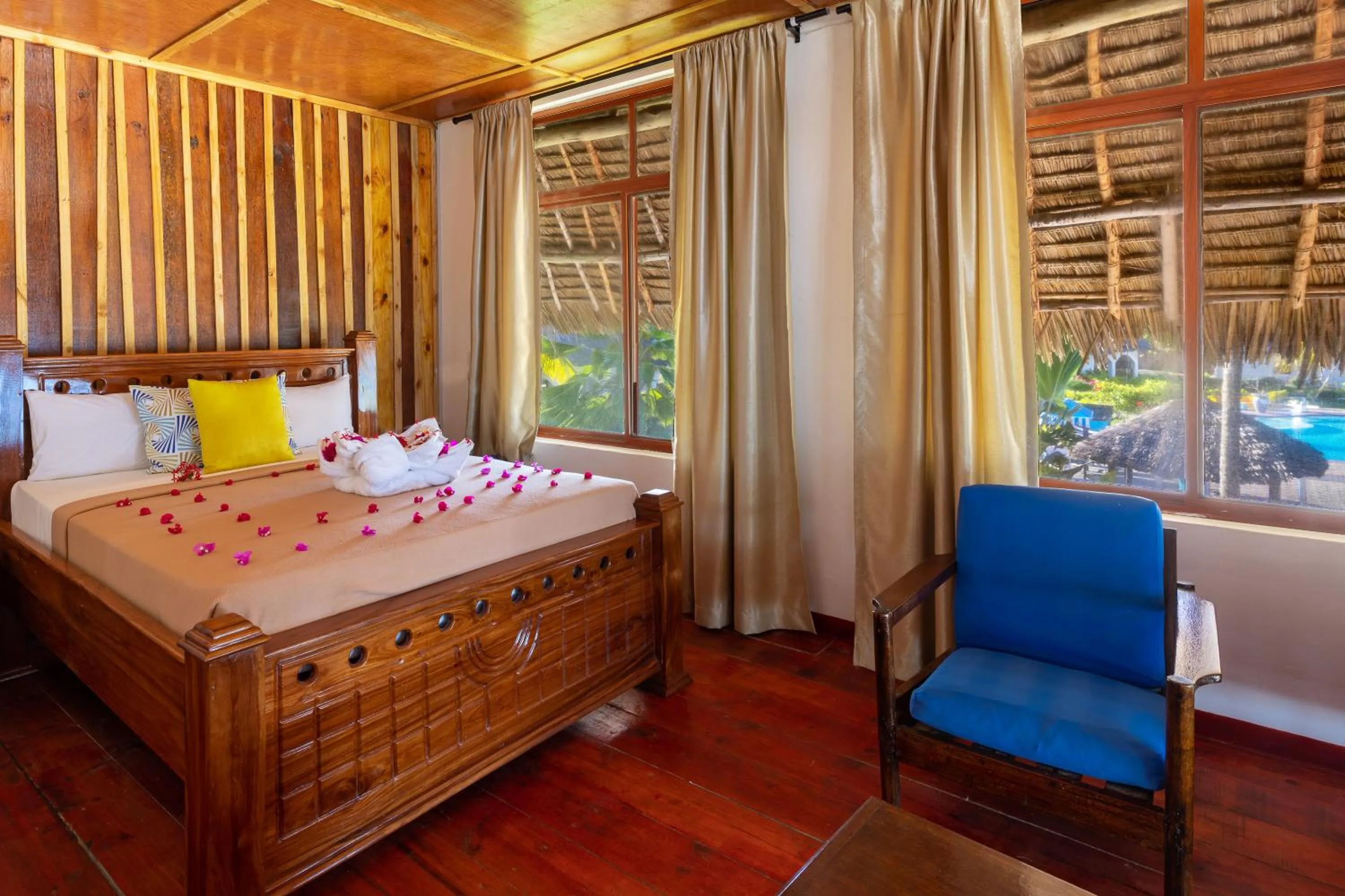 Bed in F-Zeen Boutique Hotel Zanzibar