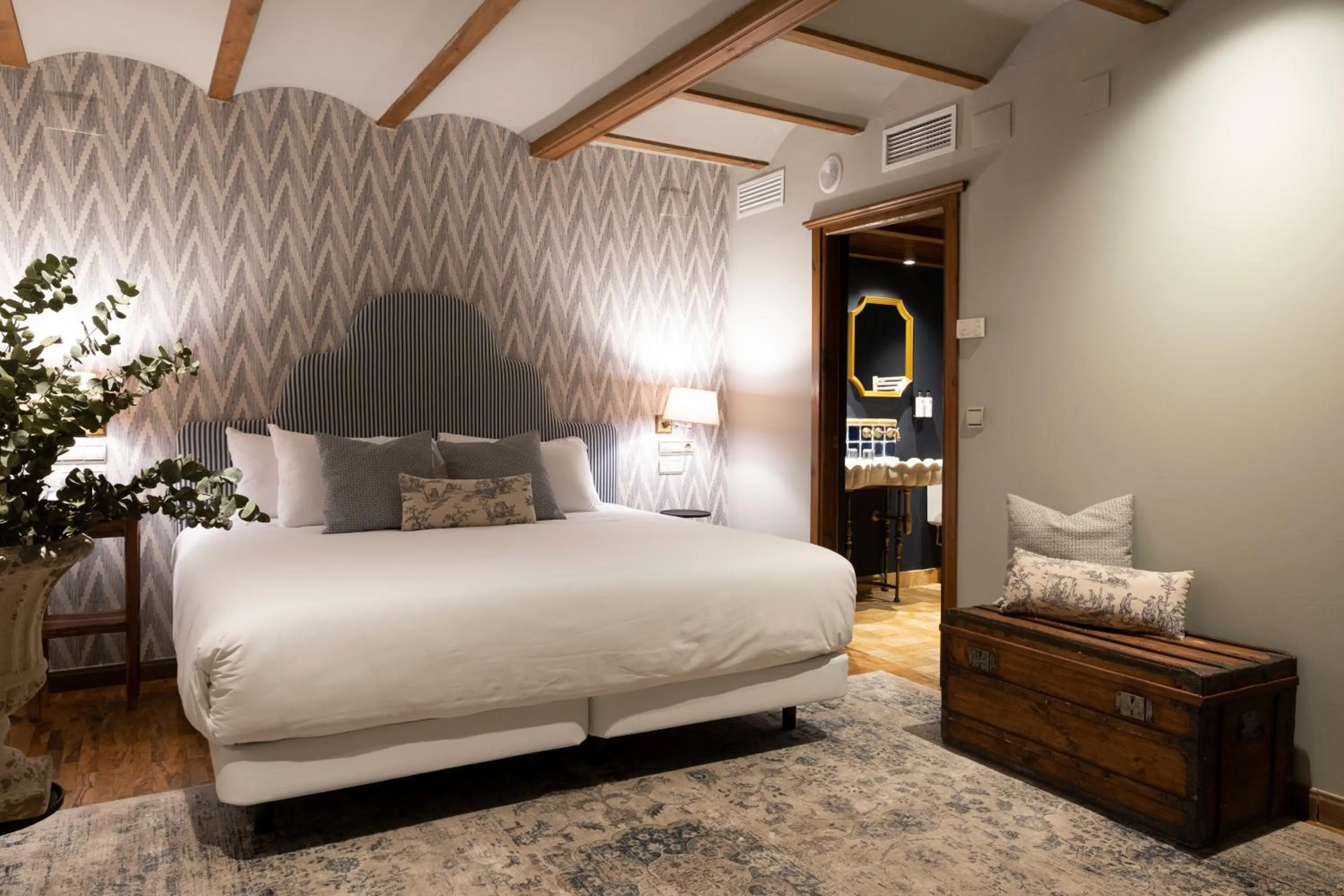 Bed in Hotel Cetina Palacio de los Salcedo