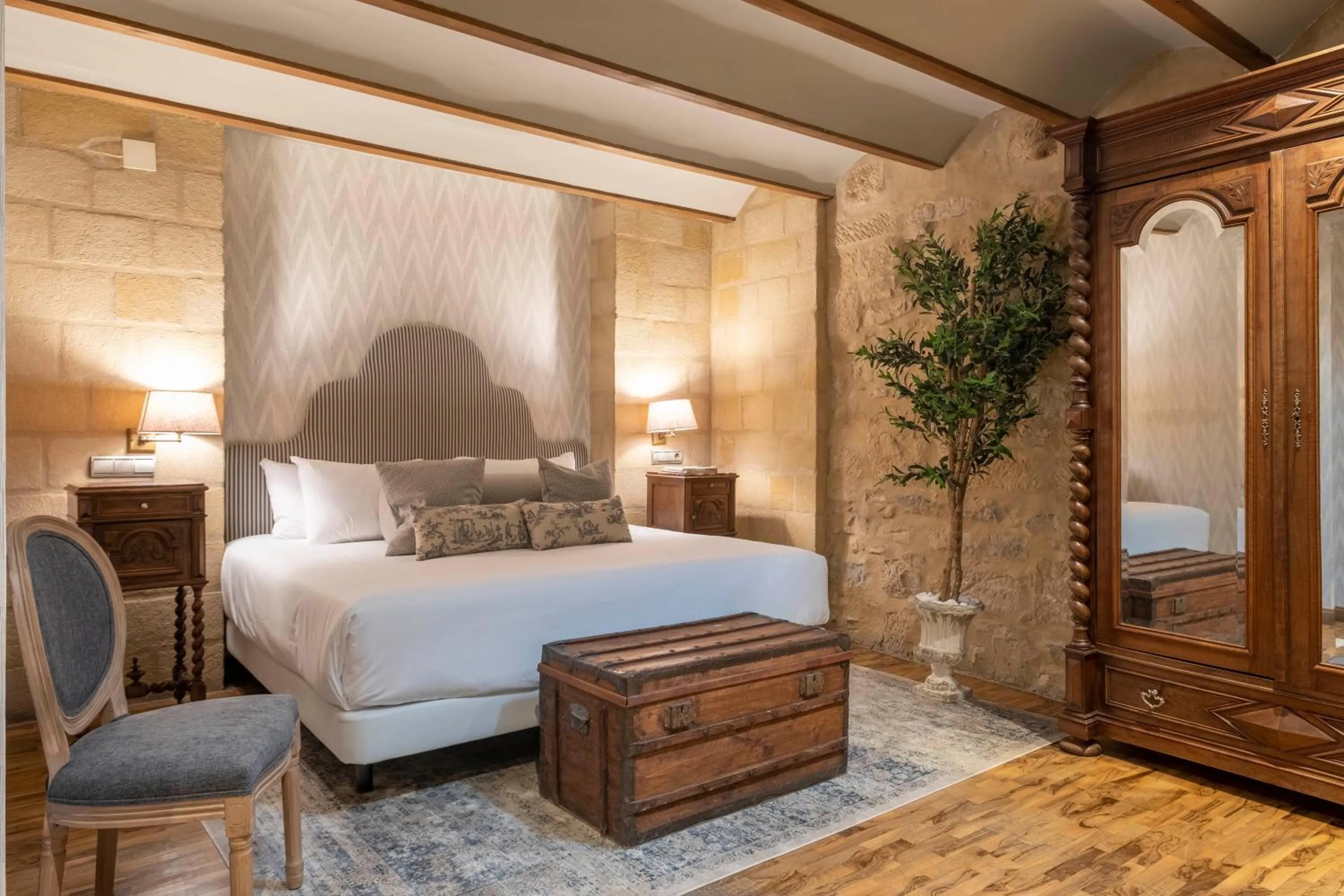 Bed in Hotel Cetina Palacio de los Salcedo